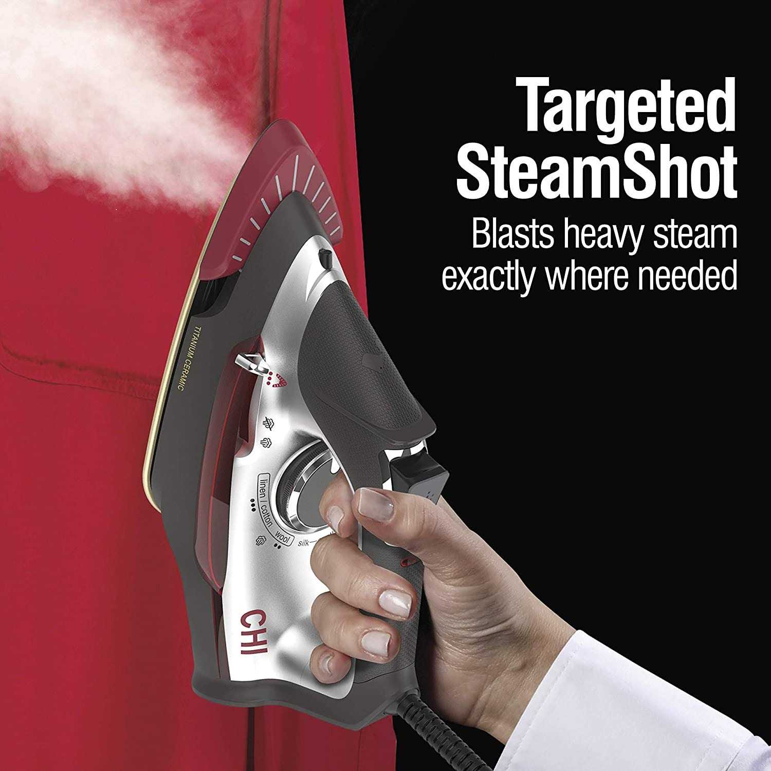 CHI SteamShot 2-in-1 Iron and Steamer - Image 5