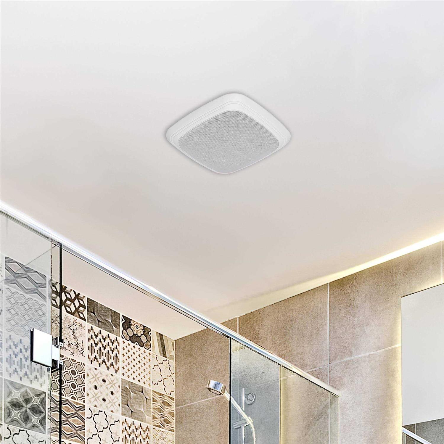 Homewerks 70 CFM Ceiling Bathroom Exhaust Fan with Bluetooth Speaker - Image 4