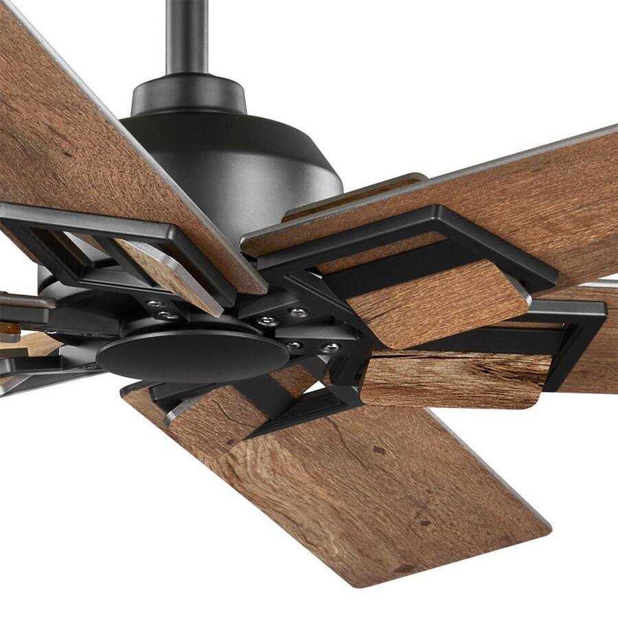 Home Decorators Collection 60 in. Winderige Indoor Matte Black Ceiling Fan with Remote Control and Downrod Included - Image 3