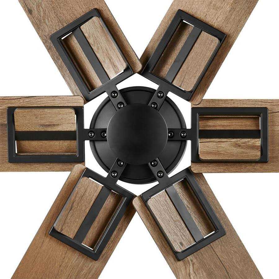 Home Decorators Collection 60 in. Winderige Indoor Matte Black Ceiling Fan with Remote Control and Downrod Included - Image 4