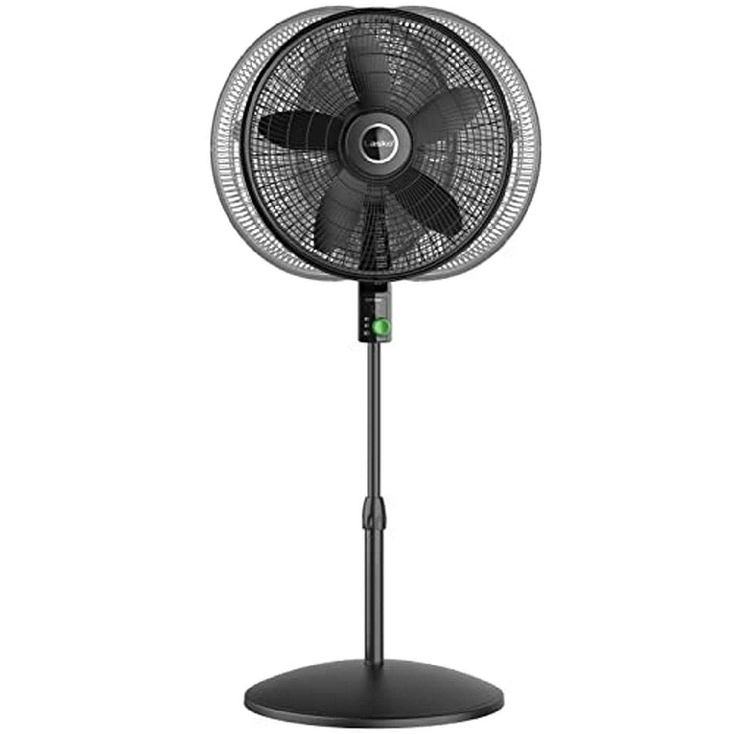Lasko Oscillating 18-inch EcoQuiet DC Motor 12-Speed Pedestal Fan with Remote Control S18708 - Image 2
