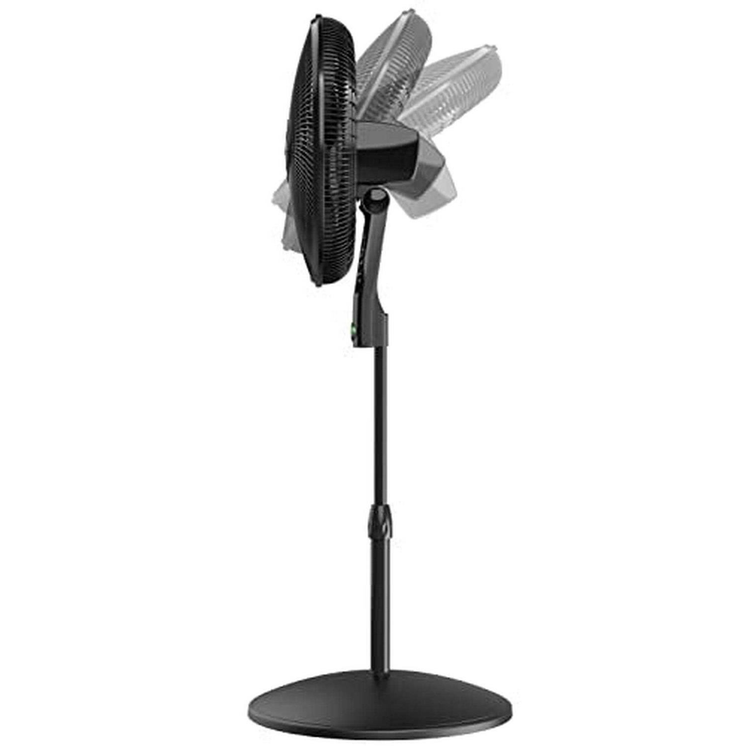 Lasko Oscillating 18-inch EcoQuiet DC Motor 12-Speed Pedestal Fan with Remote Control S18708 - Image 5