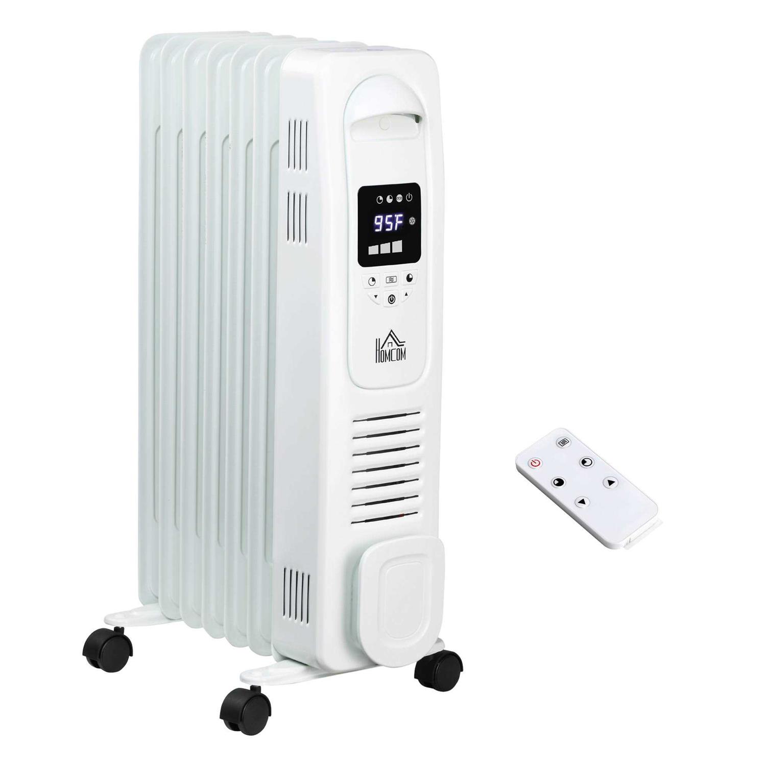 HOMCOM Electric Space Heater Freestanding 161 Sq. Ft. Heater with 3 Modes