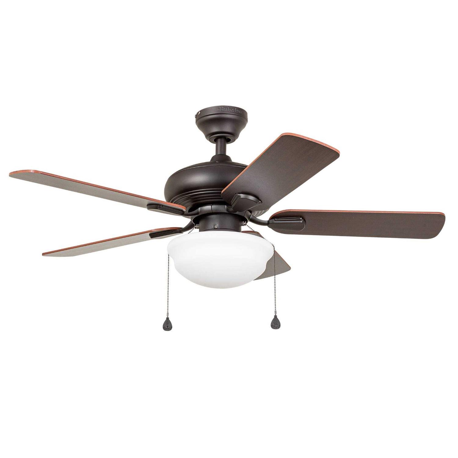Harbor Breeze Caratuk River 42-in Oil Rubbed Bronze Indoor Ceiling Fan with Ligh 41362 - Image 2