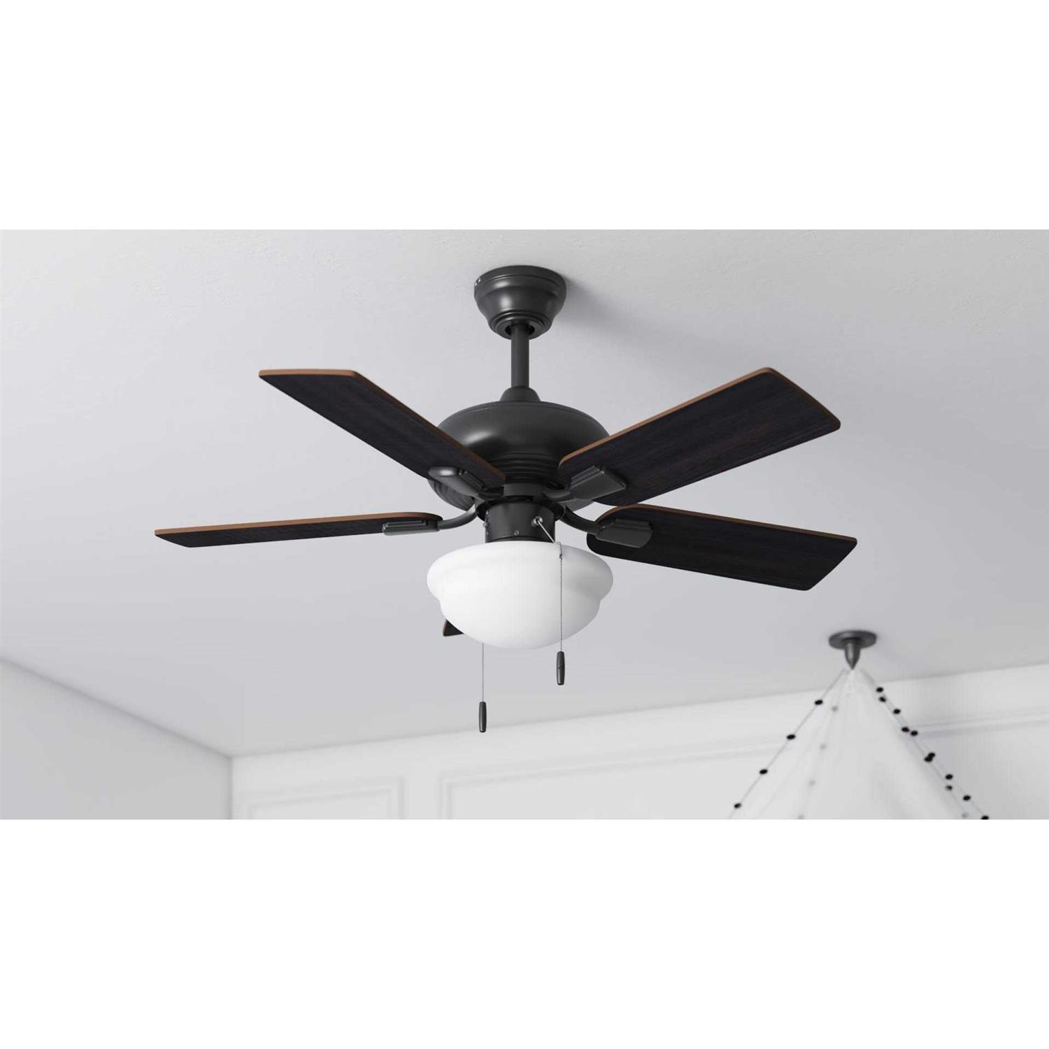Harbor Breeze Caratuk River 42-in Oil Rubbed Bronze Indoor Ceiling Fan with Ligh 41362 - Image 3