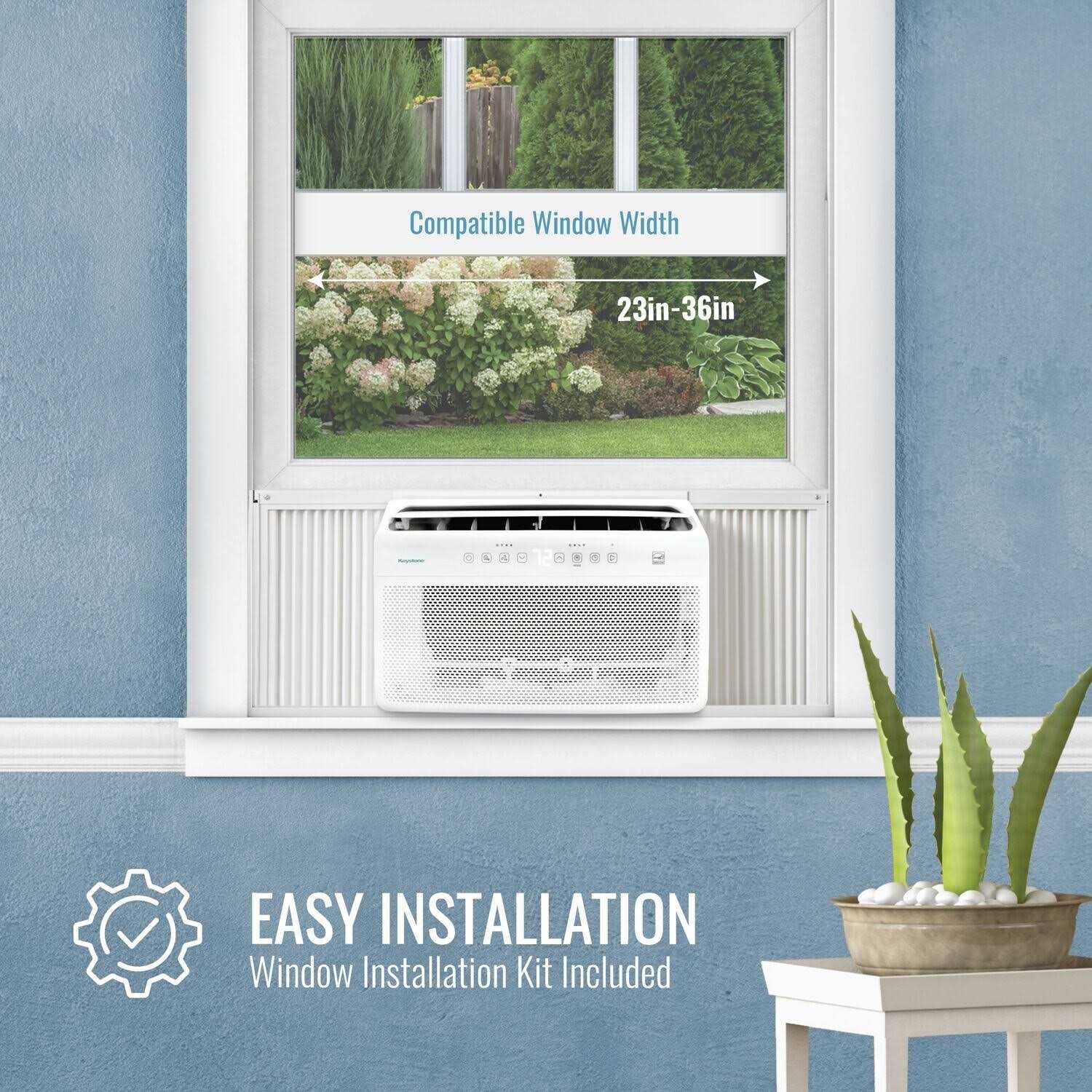 Keystone 12,000 BTU Window Mounted Inverter Air Conditioner with Remote Control - Image 2