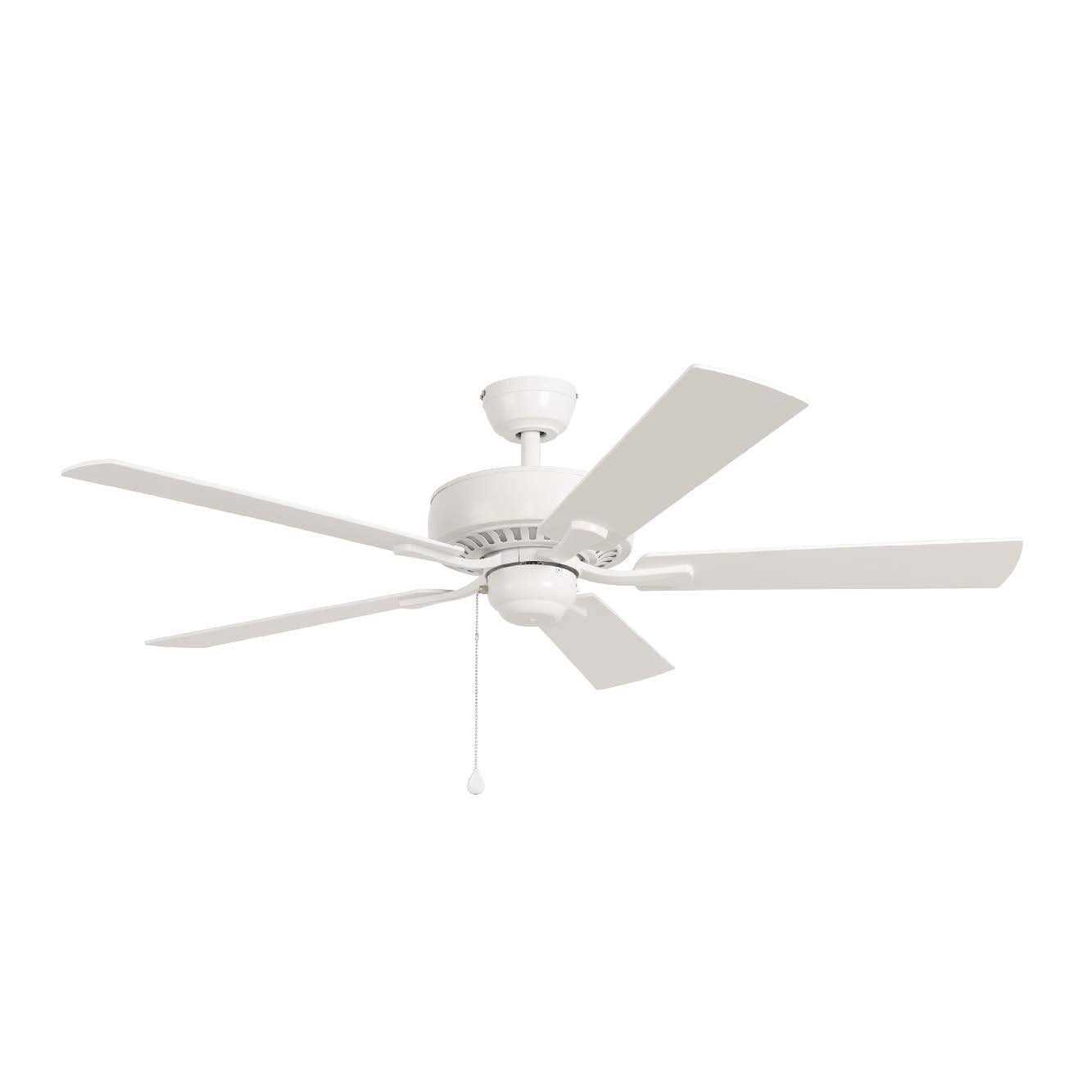 Harbor Breeze Cypress Point 52-in White Indoor Downrod or Flush Mount Ceiling Fan CPR52WW5