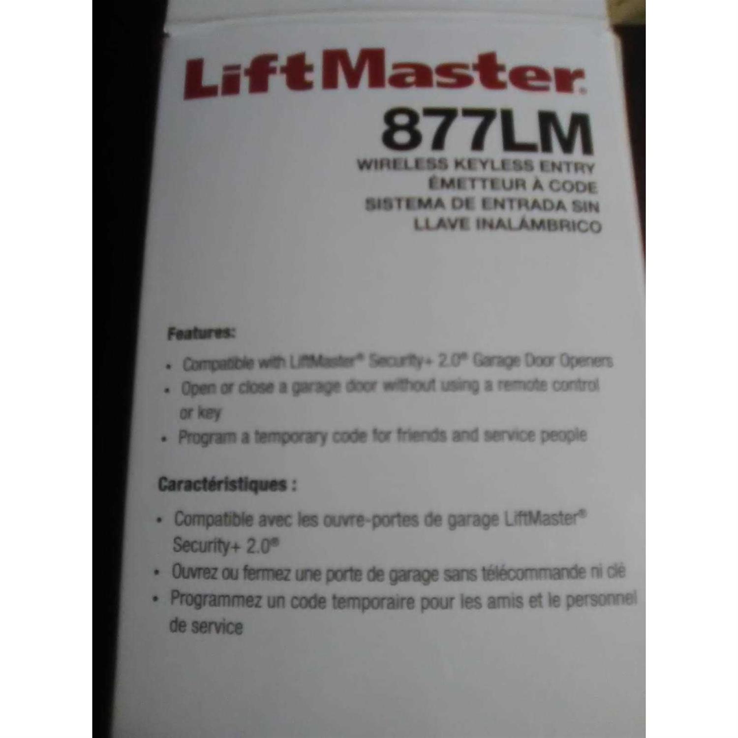 Liftmaster 877LM Wireless Keyless Entry - Image 5