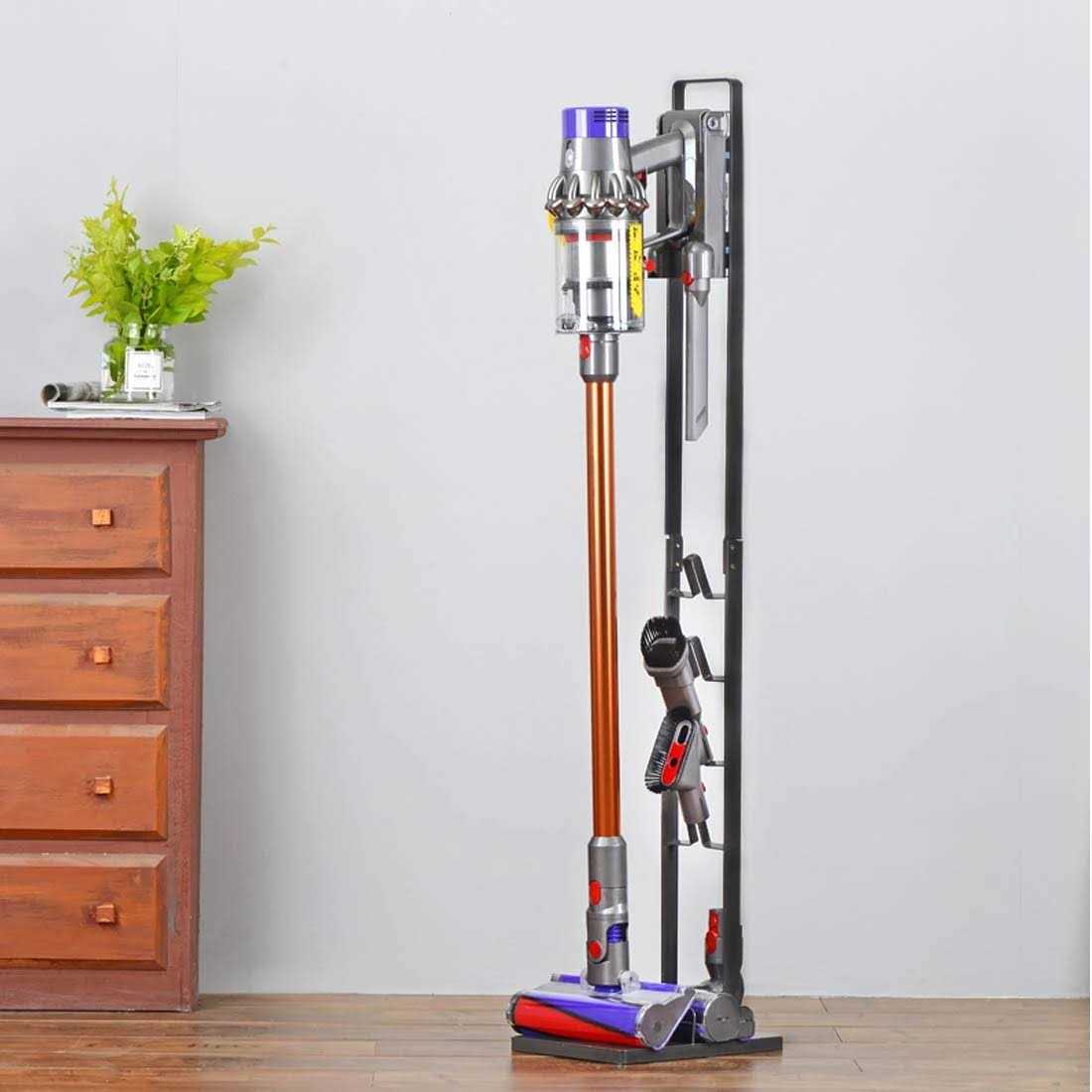 Haturi Vacuum Stand Vacuum Accessories Stable Metal Storage Bracket Holder for Dyson Handheld V15 V11 V10 V8 V7 V6 Cordless Vacuum Cleaners - Image 5