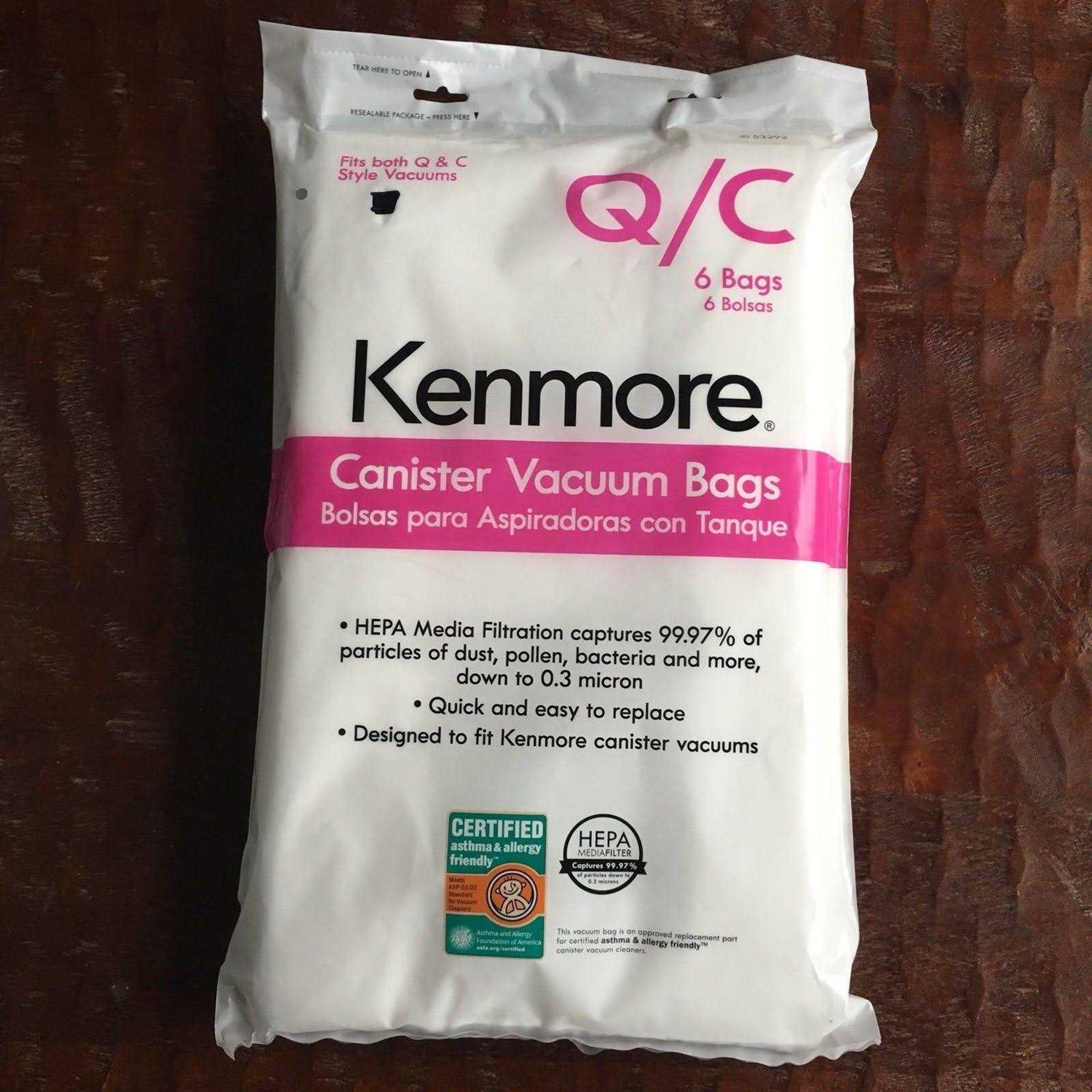 Kenmore Canister Vacuum Bags Type Q & C 53292 - Image 5