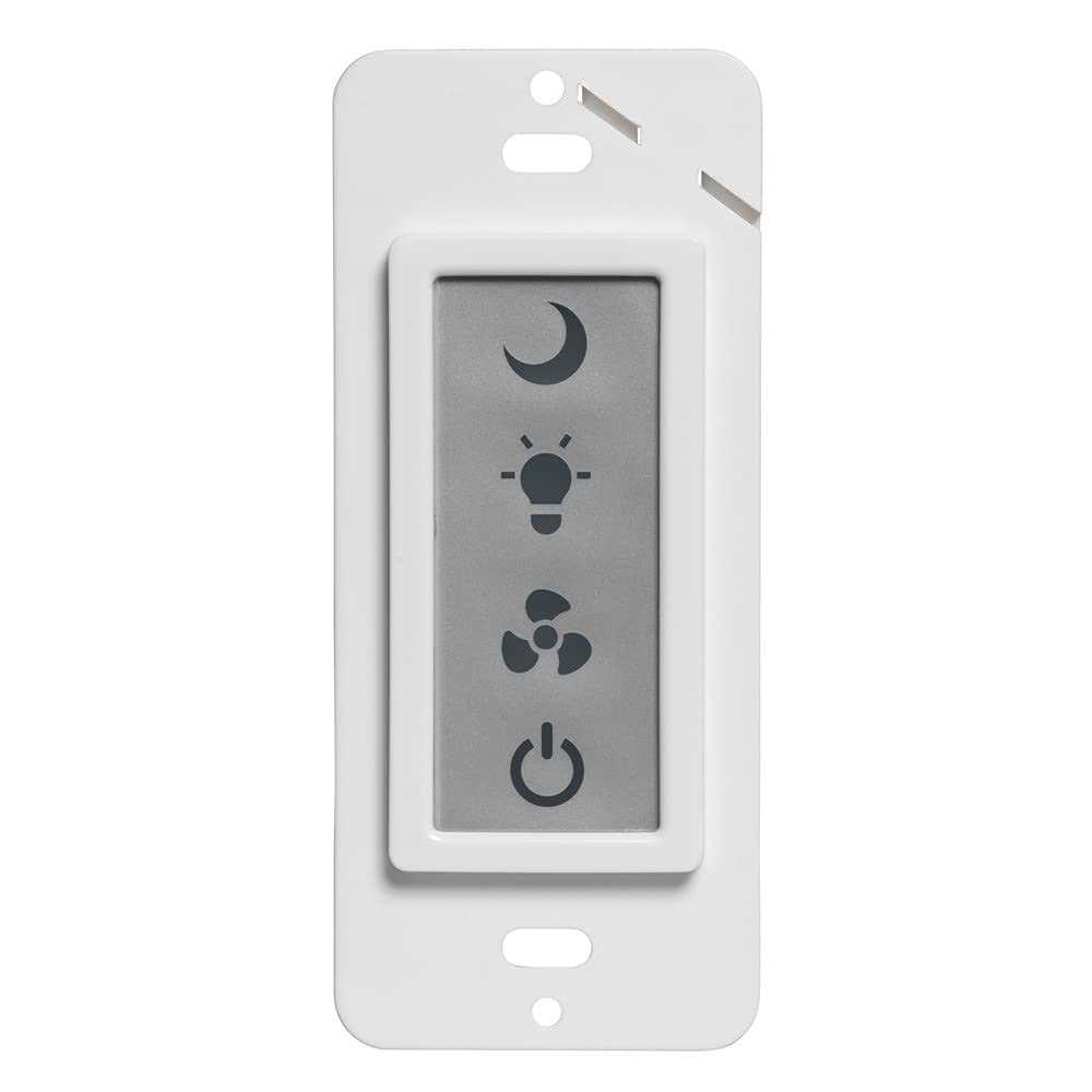 Homewerks 7150-03N LED Panel 3-Function Bathroom Light Switch for Ventilation Fans and Night Light