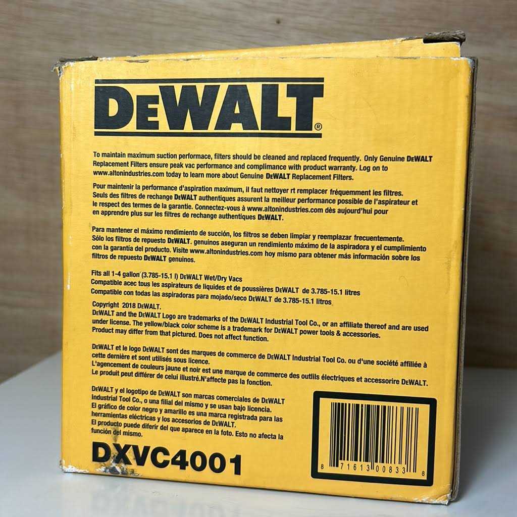 DeWalt Cartridge Filter 4 DXVC4001 - Image 4