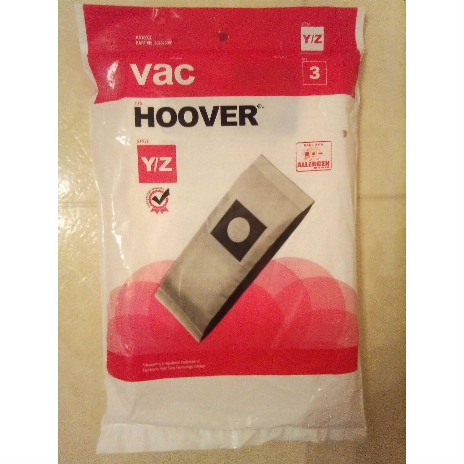 Hoover Vacuum Style Y/Z Bags 3 Qty Allergen Aa10002 - Image 3