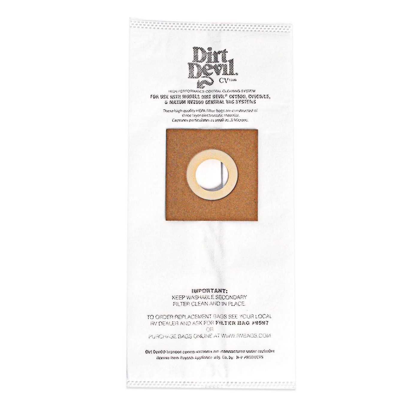 Dirt Devil Replacement Bags 9597 - Image 2