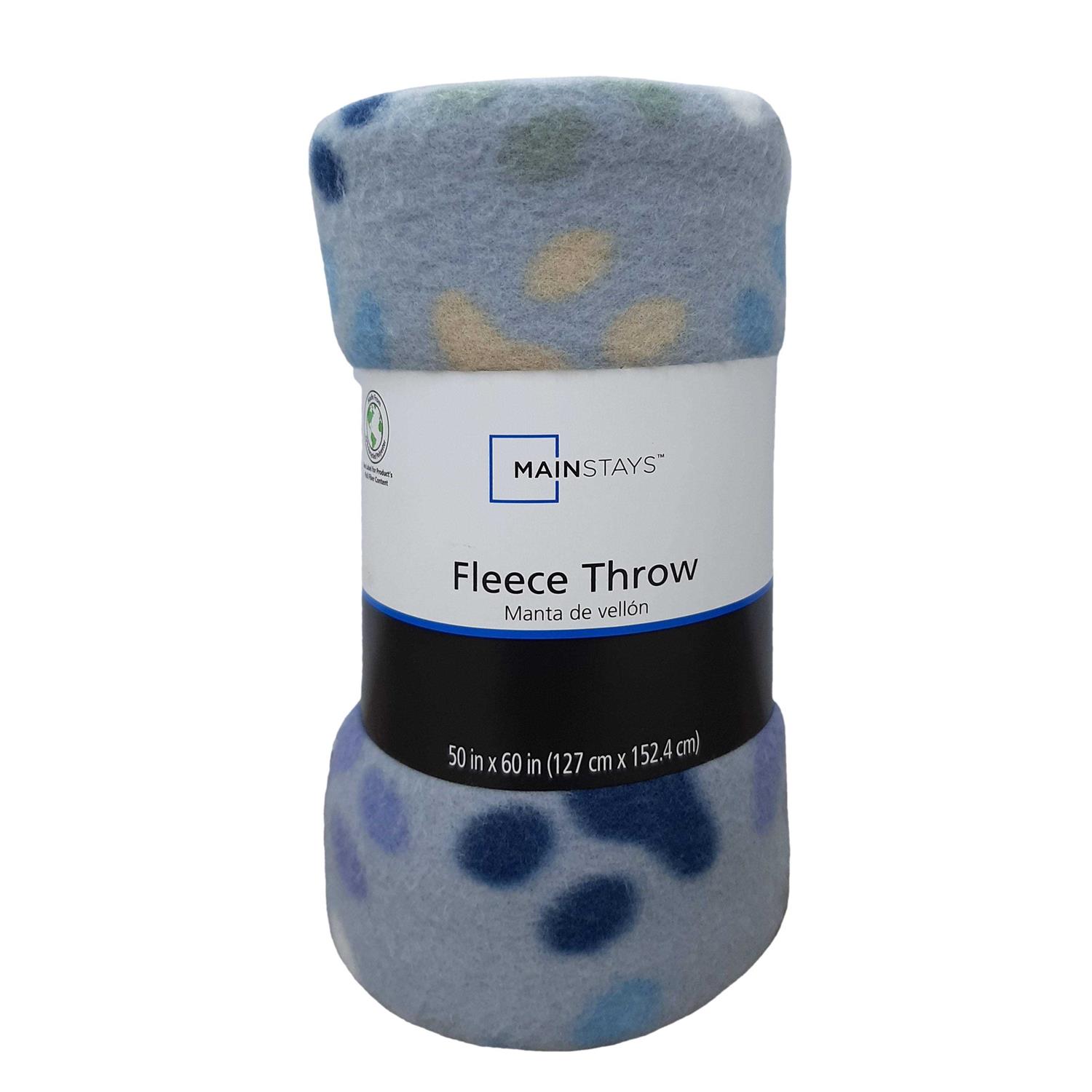 Mainstays Fleece Throw Blanket Paw