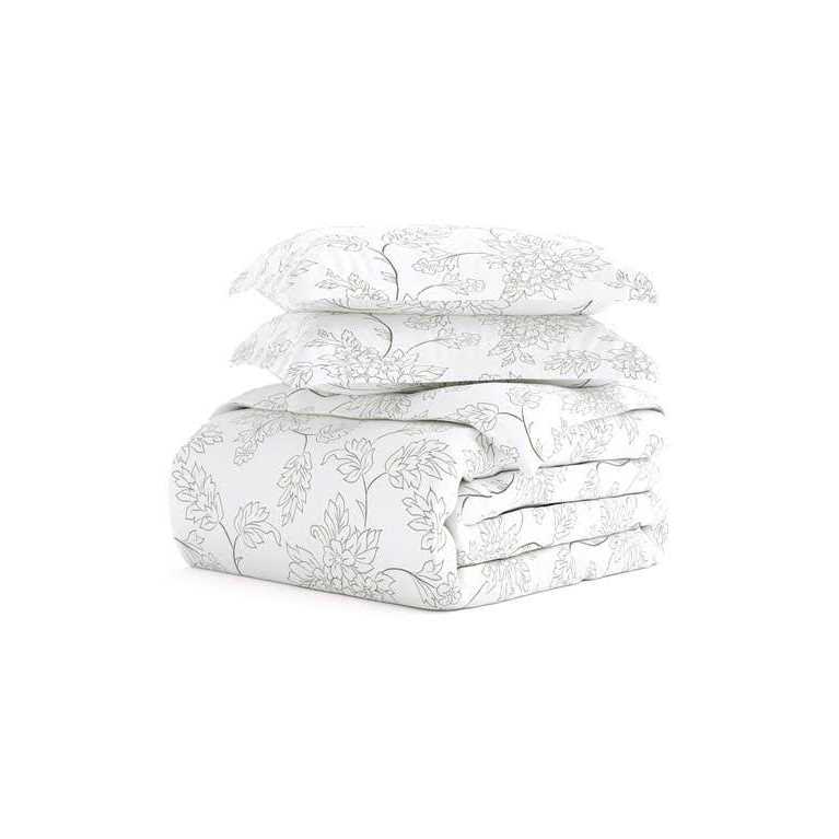 Home Collection Premium Ultra Soft Vine Pattern Duvet Cover Set - Image 4