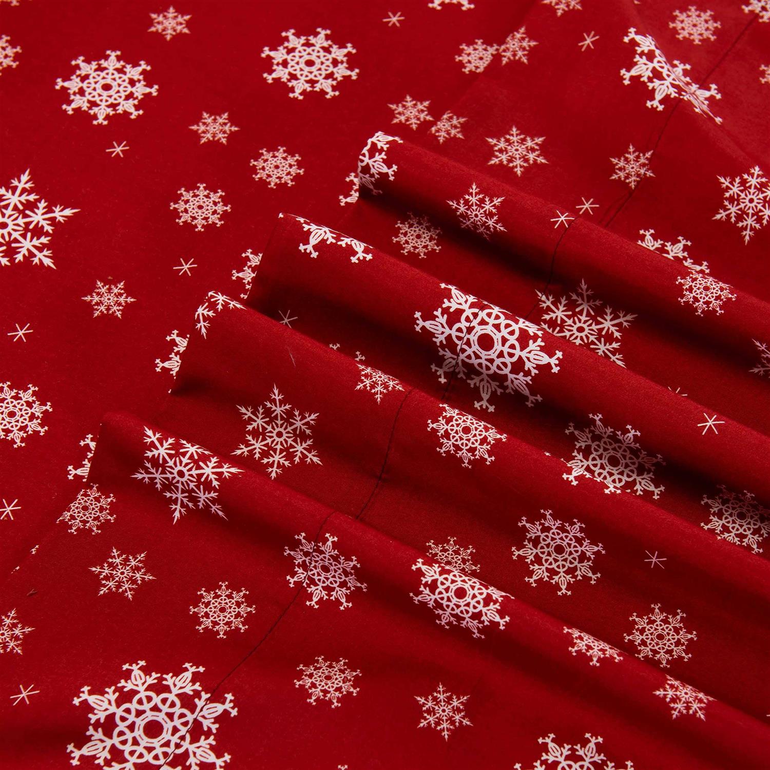 Elegant Comfort Holiday Pattern 1500 Thread Count Sheet set Bedding set - Image 4