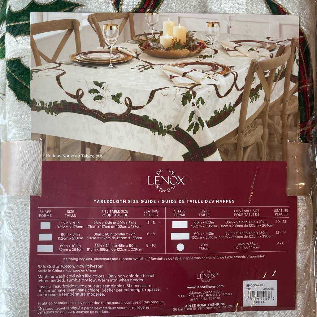 Lenox Lenox Holiday Nouveau Tablecloth - Image 3
