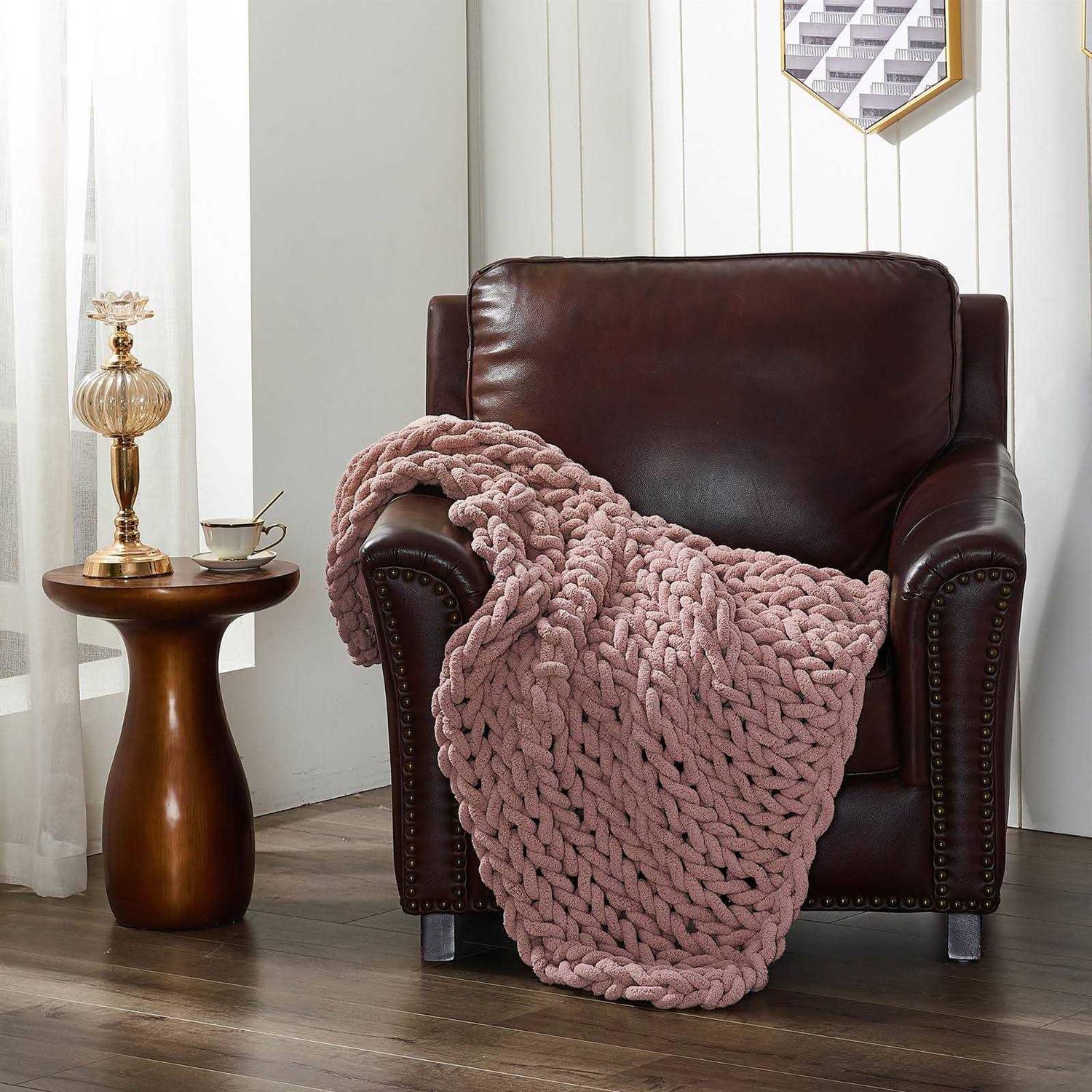 Donna Sharp Chenille Chunky Throw - Image 2
