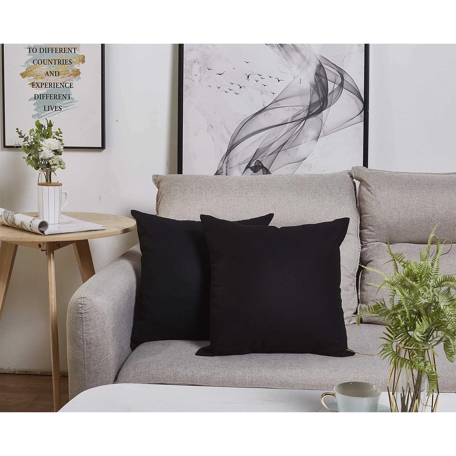 TangDepot Cotton Solid Throw Pillow Covers - Image 4