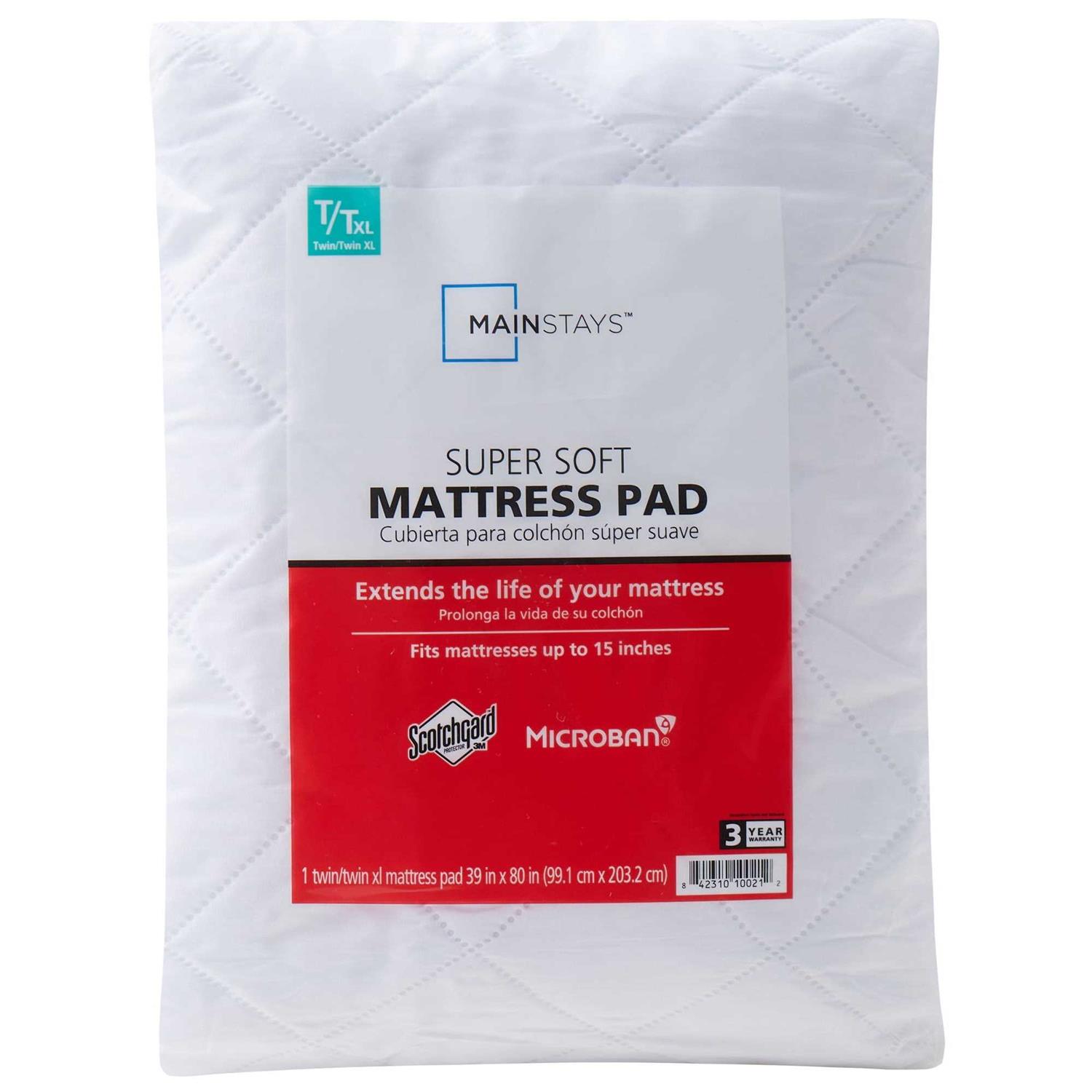 Mainstays Super Soft Quilted Mattress Pad