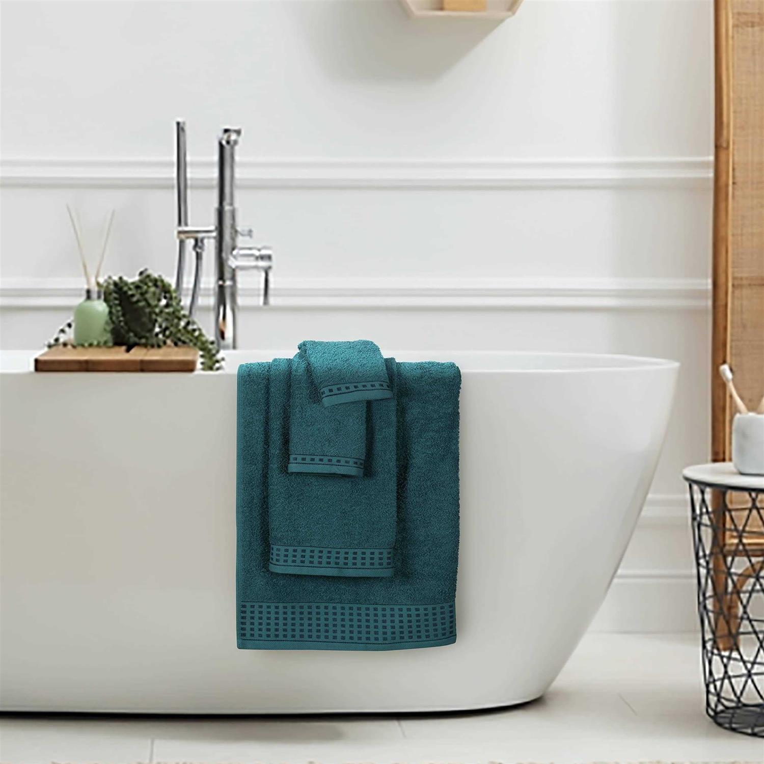 GLAMBURG Towel Set 100% Cotton 2 Bath Towels - Image 3