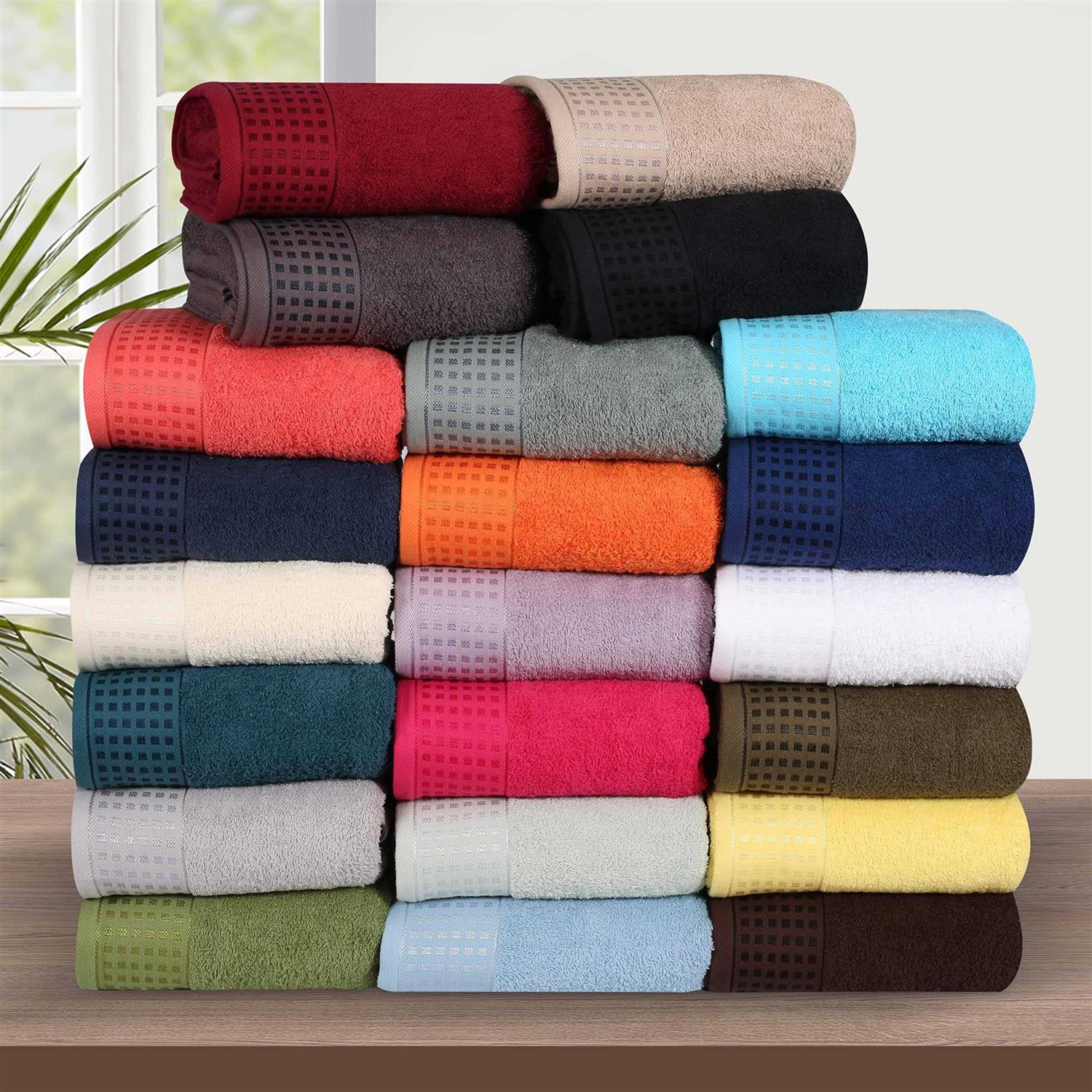 GLAMBURG Towel Set 100% Cotton 2 Bath Towels - Image 5