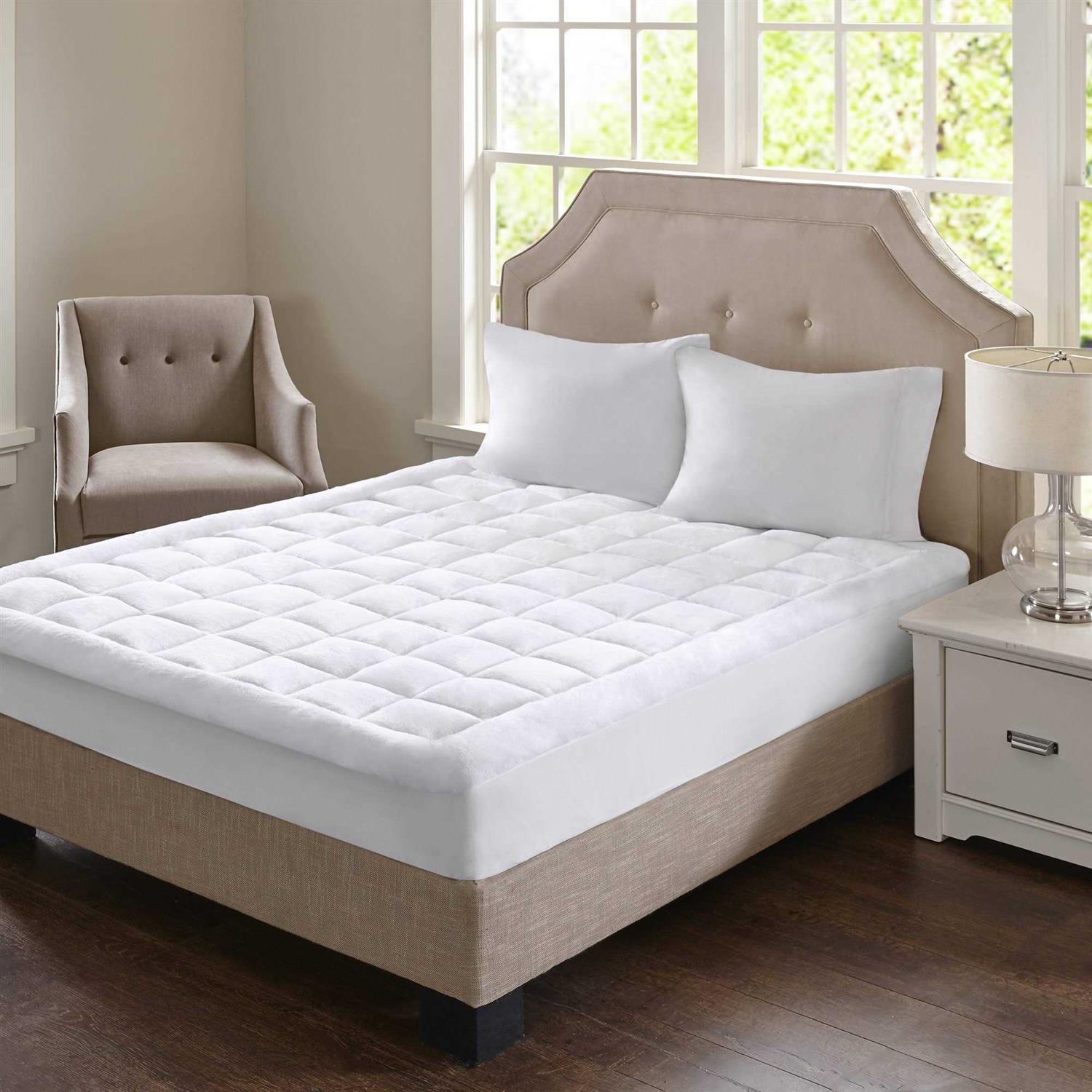 Madison Park Cloud Soft Overfilled Plush Waterproof Mattress Pad - Image 5