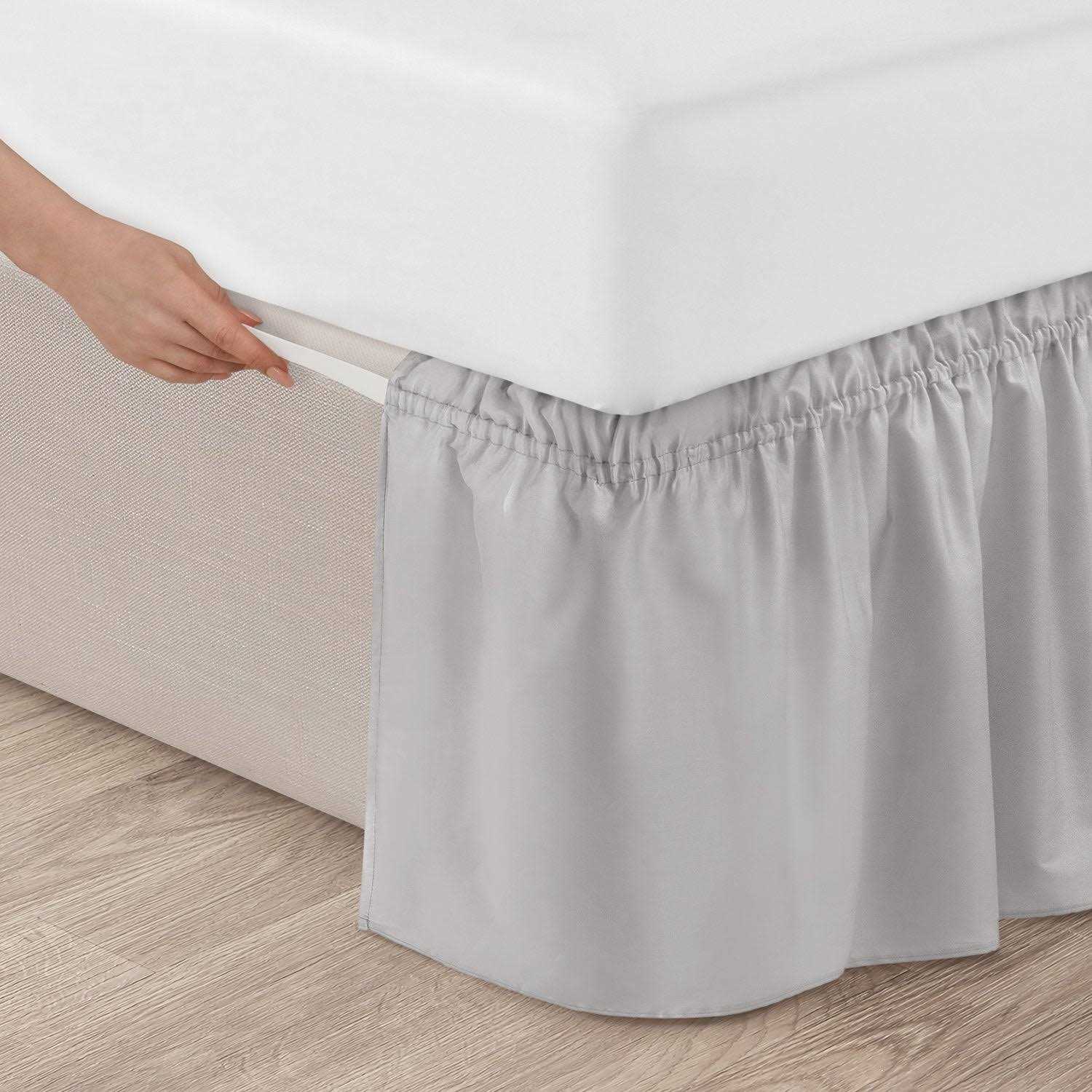 CGK Unlimited Ruffled Elastic Wrap Around Bedskirt Drop - Image 5
