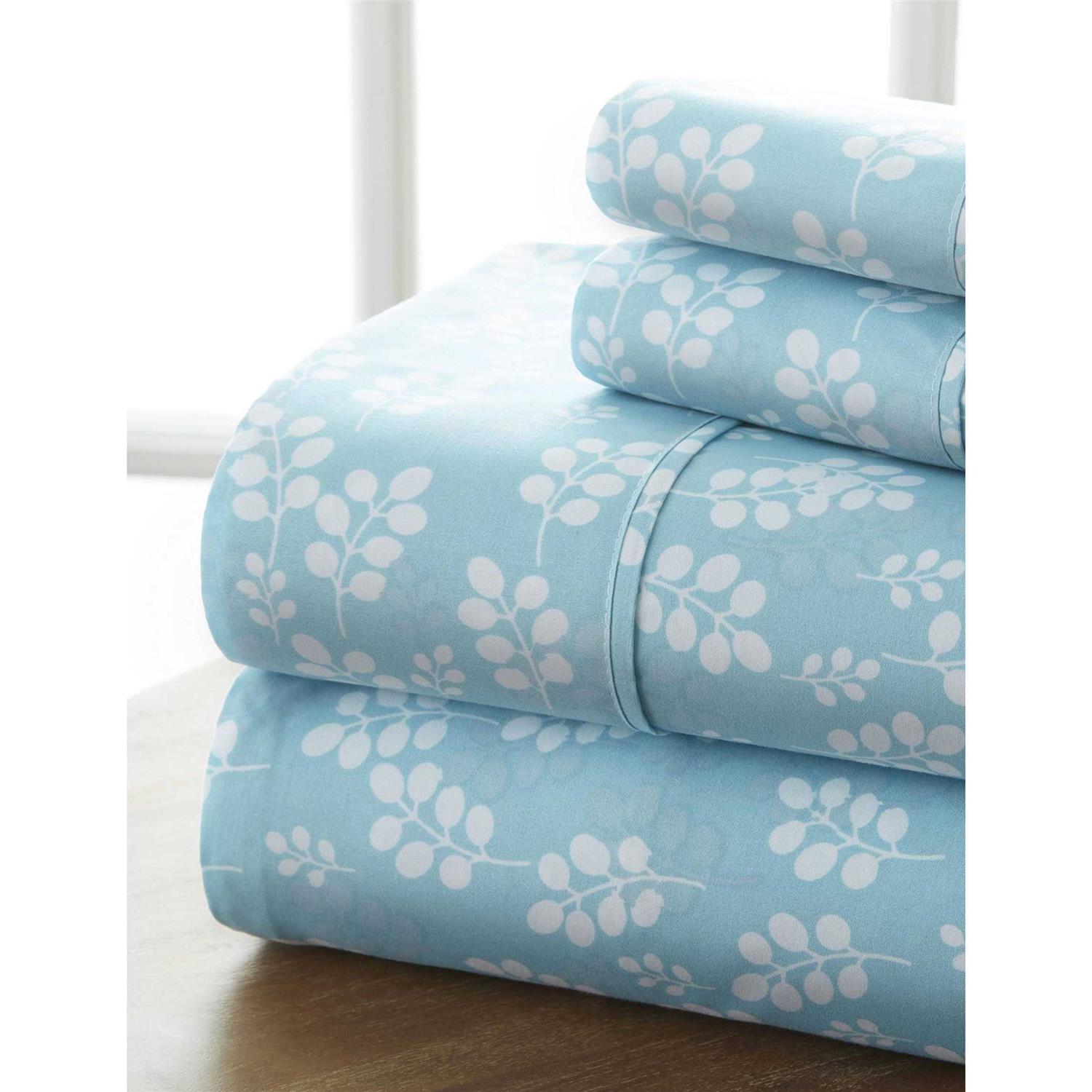 ienjoy Home Premium Ultra Soft Wheatfield Pattern 4 Piece Bed Sheet Set