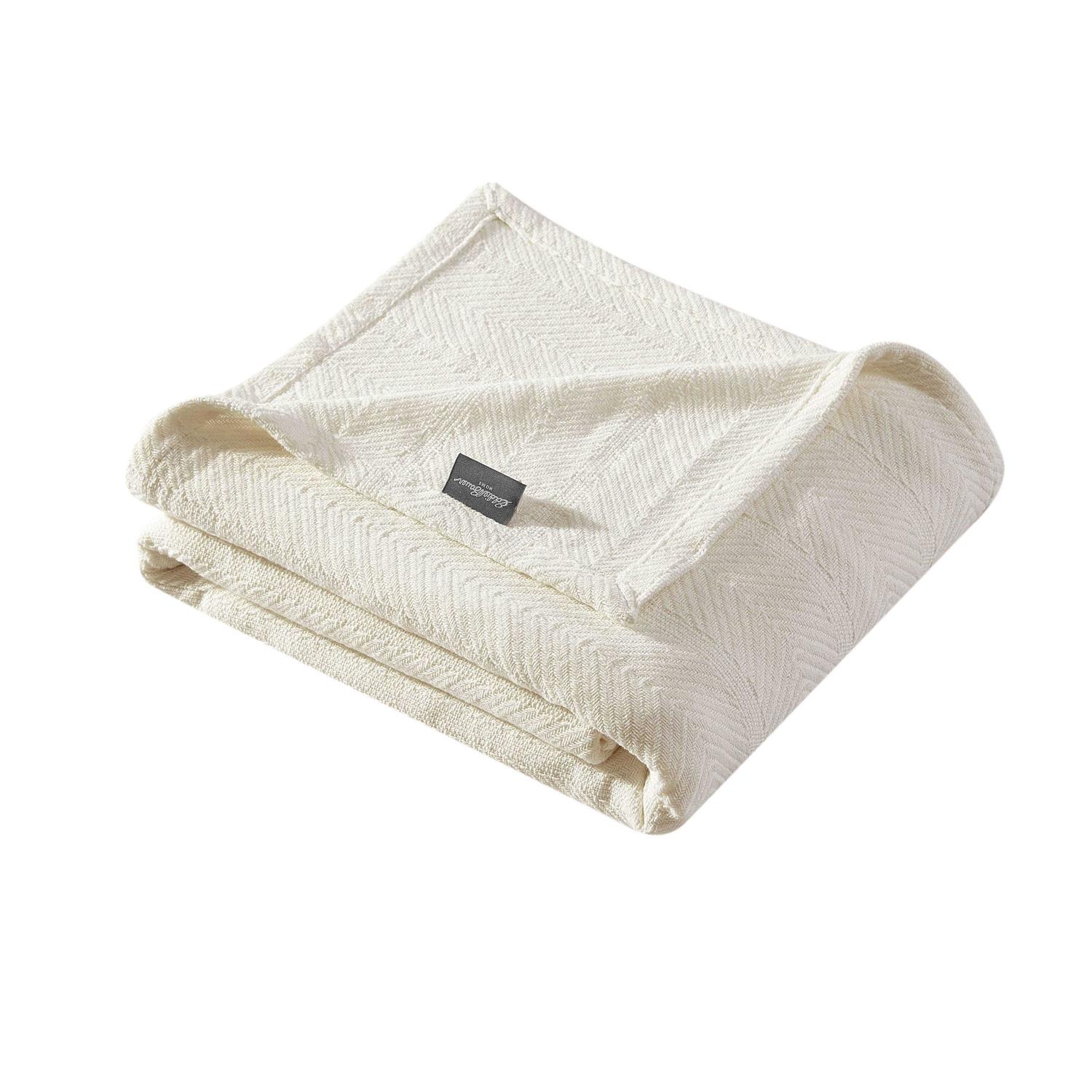 Eddie Bauer Herringbone Cotton Blanket - Image 3