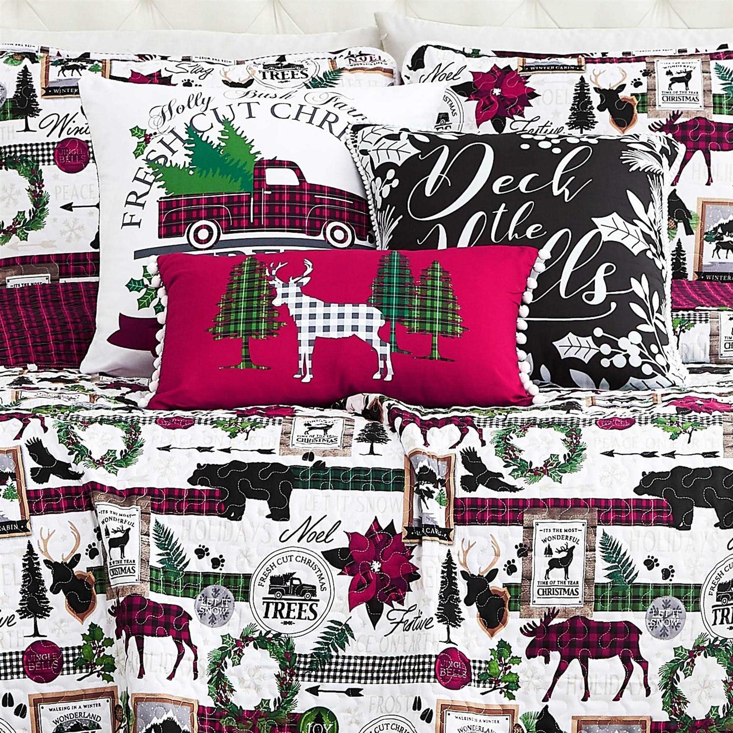 Holly Jolly Lane 6pc Comforter Set | Southshore Fine Linens Full / Queen - Image 4