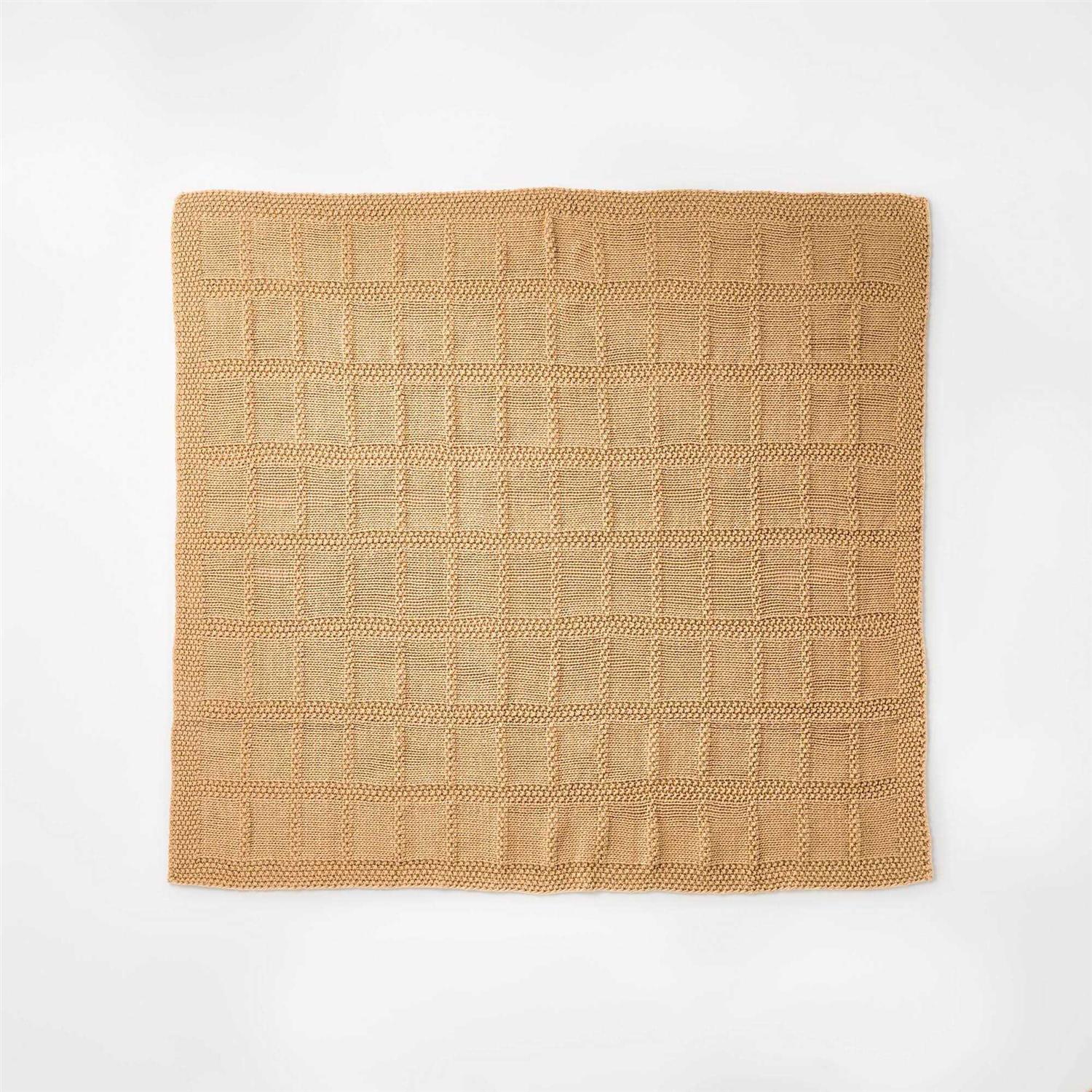 Grid Knit Throw Blanket - Image 3