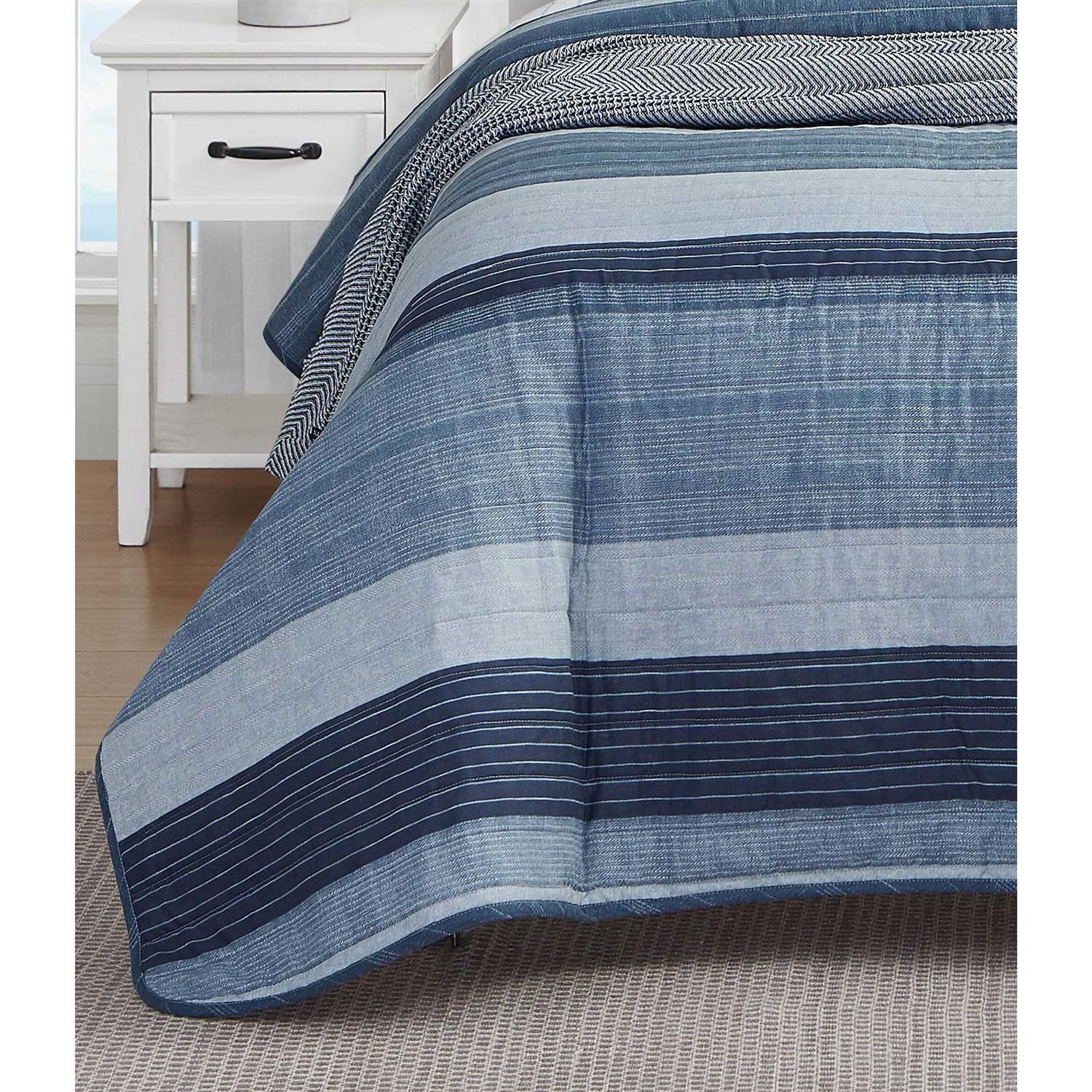 Nautica Ridgeport Cotton Reversible Quilt Set - Image 4