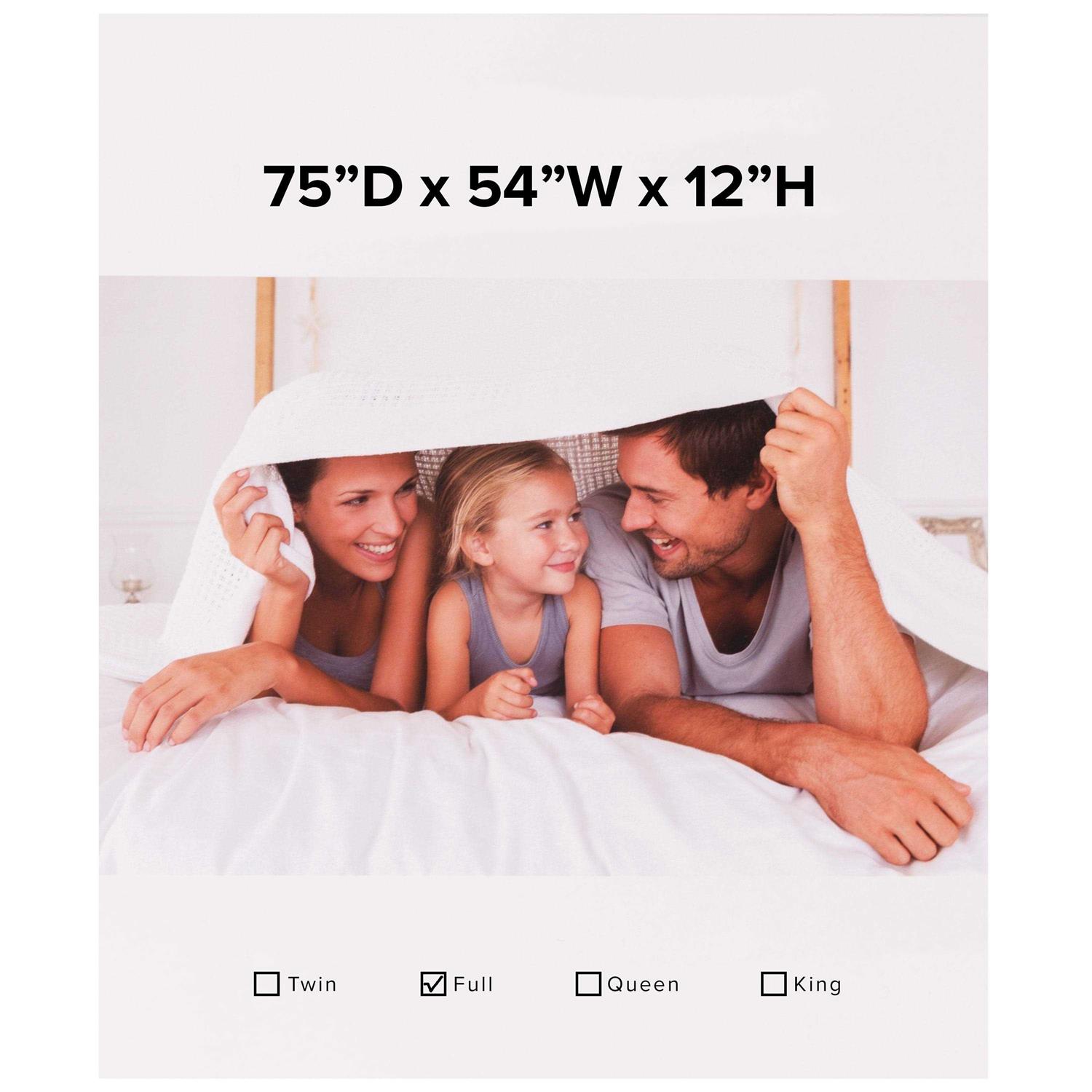 Flash Furniture Capri Comfortable Sleep White Mattress Pad Deep Pocket - Image 3