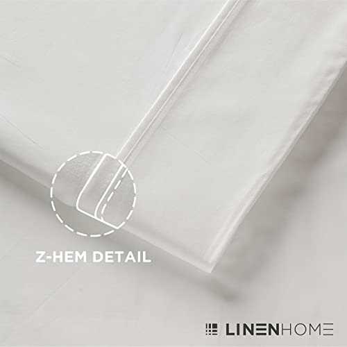 Linen Home 100% Cotton Percale Sheets Size Deep Pocket 4 Piece - Image 2