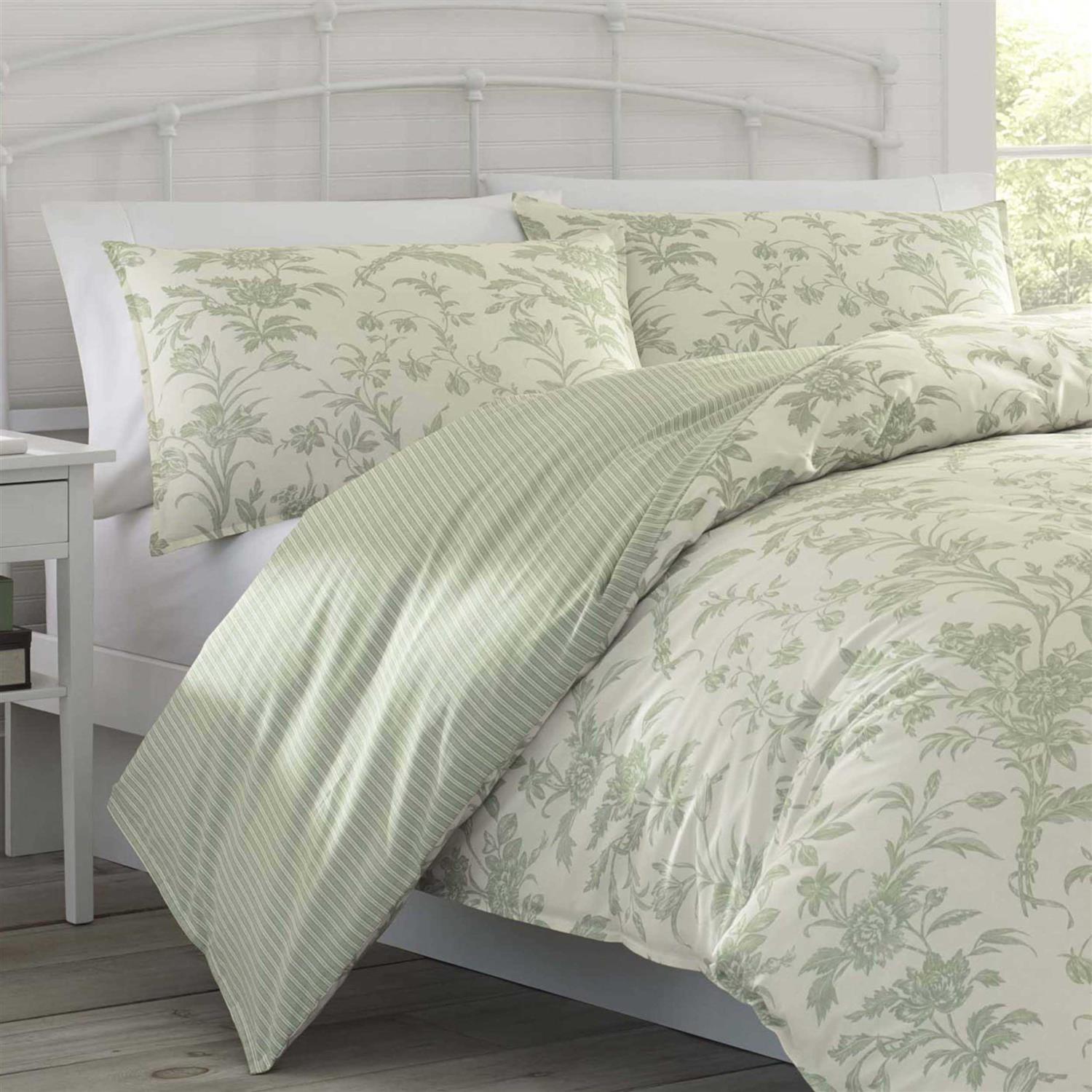 Laura Ashley Natalie Cotton Reversible Comforter Set - Image 3