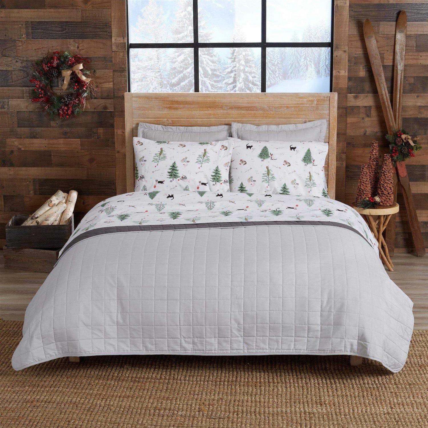 Great Bay Home Cotton Printed Flannel Sheet Set - Image 3