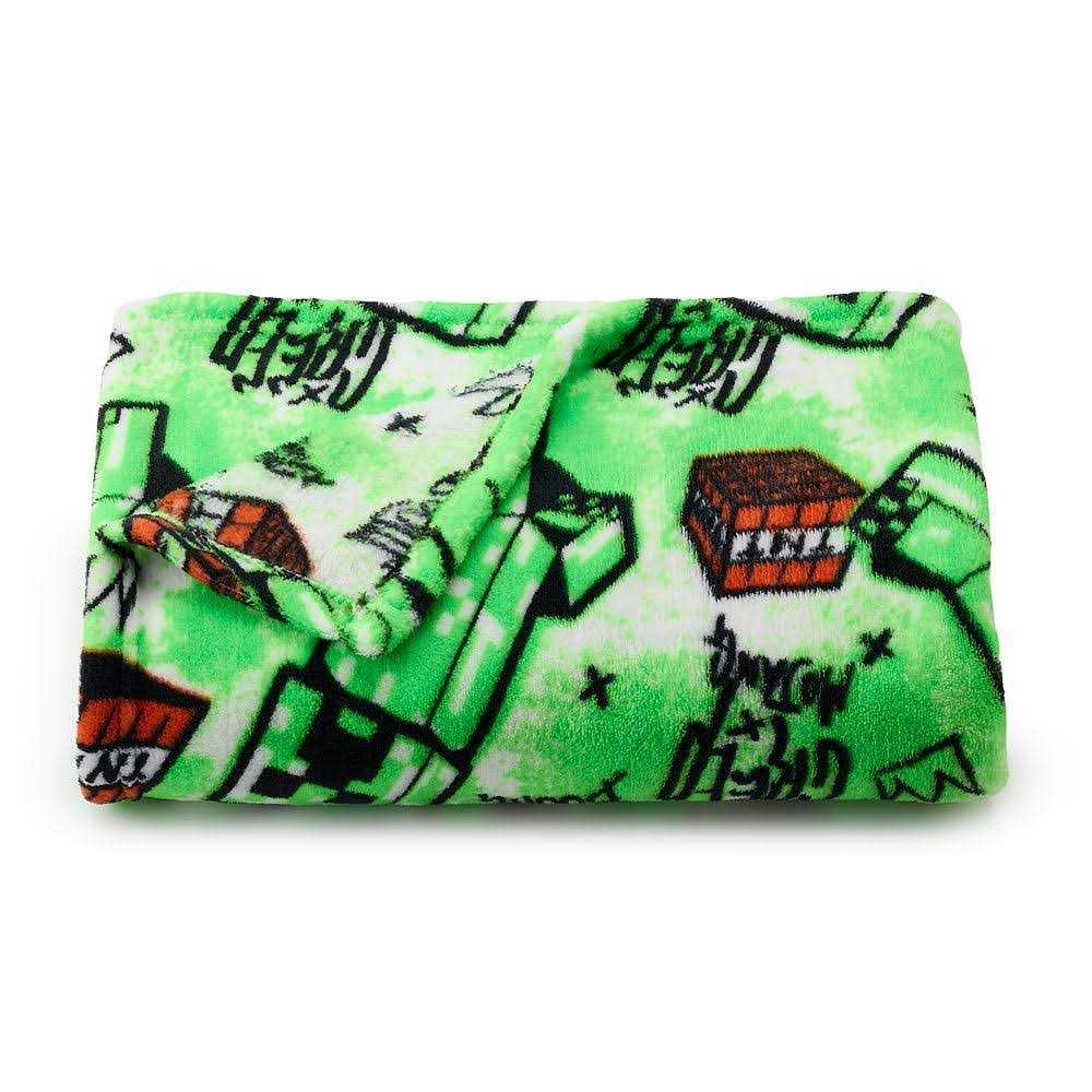 Minecraft Plush Creeper TNT Soft Fleece Blanket Throw