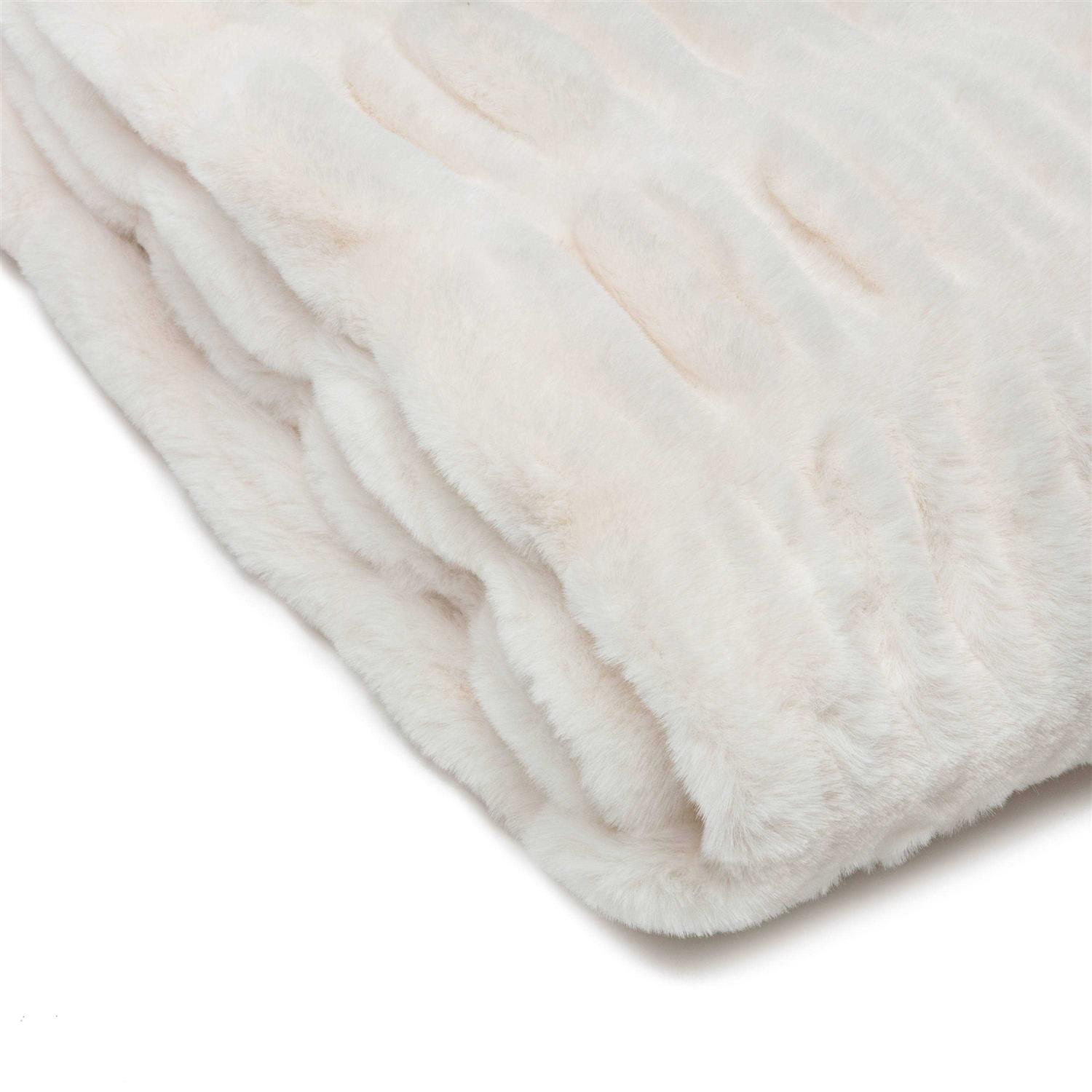 Chanasya Faux Fur Throw Blanket Super Soft Fuzzy - Image 5