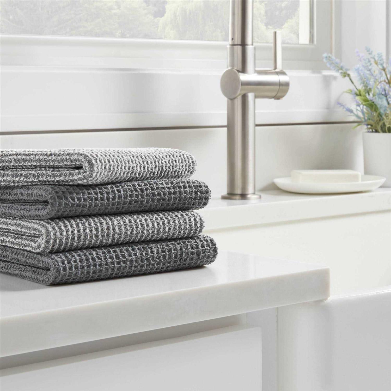 Threshold 4pk Cotton Waffle Dishcloths - Image 3