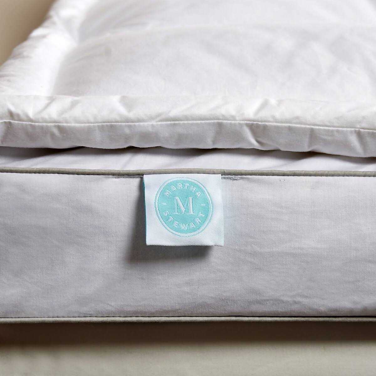 Martha Stewart 3'' White Down Top Featherbed - Image 4