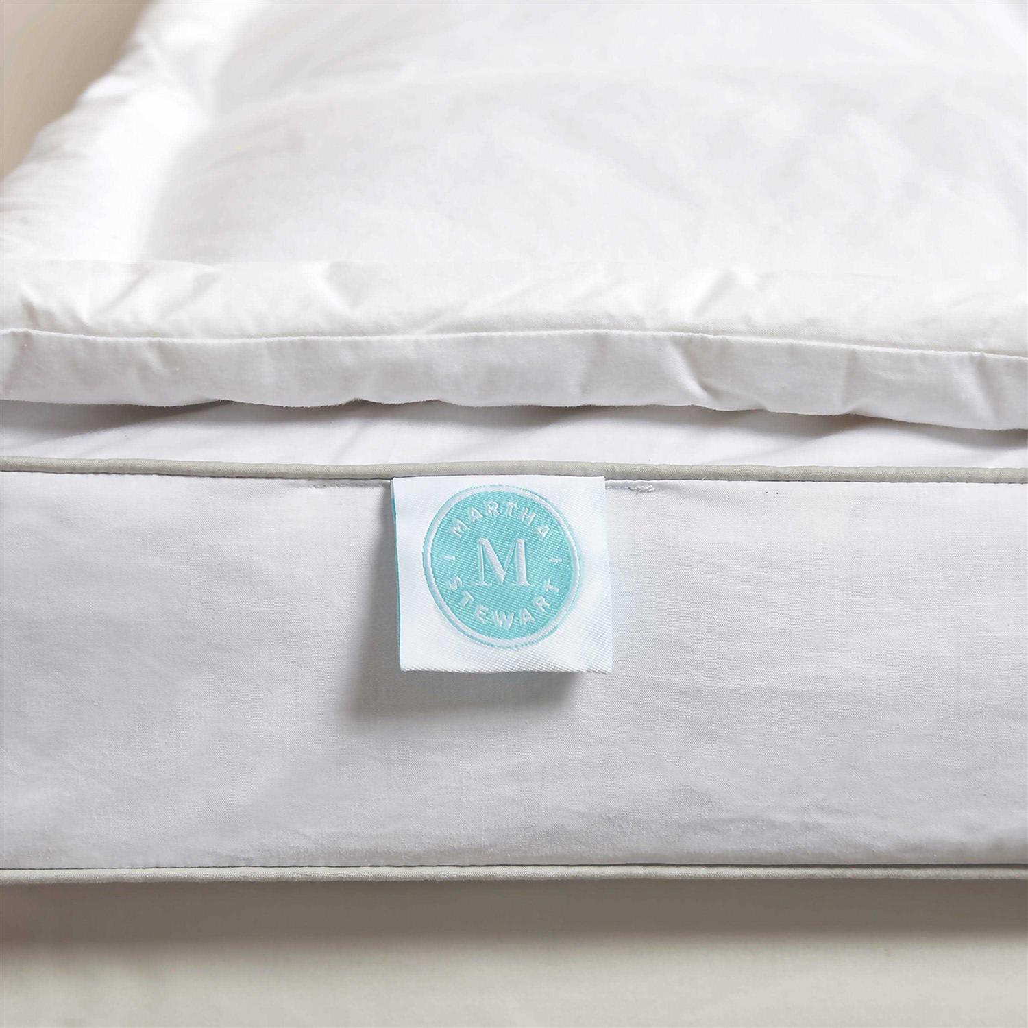 Martha Stewart 3'' White Down Top Featherbed - Image 4