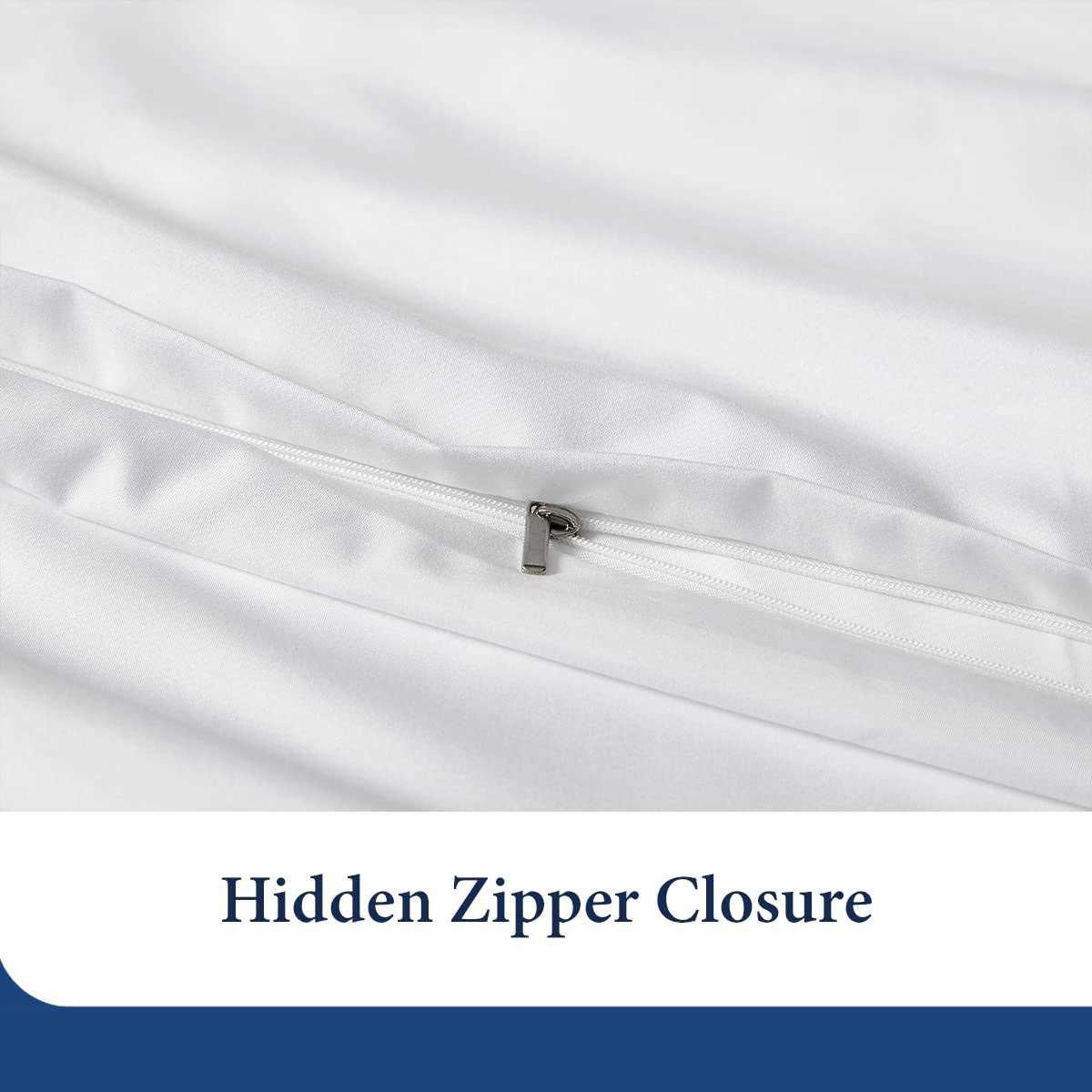 Cosy House Collection Luxury Bamboo Duvet Cover Set 3-Piece Ultra Soft Bedding - Image 4