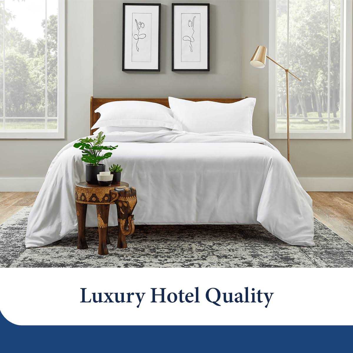 Cosy House Collection Luxury Bamboo Duvet Cover Set 3-Piece Ultra Soft Bedding - Image 5