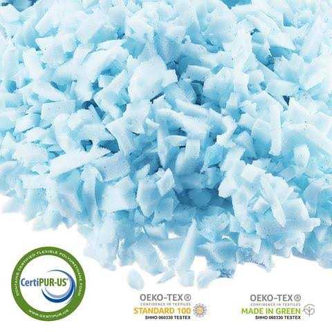 Nestl Coolest Pillow Heat and Moisture Reducing Ice Silk and Gel Infused Memory Foam Pillow. Adjustable, Washable, Breathable - King - 18 x 36 inch - - Image 5