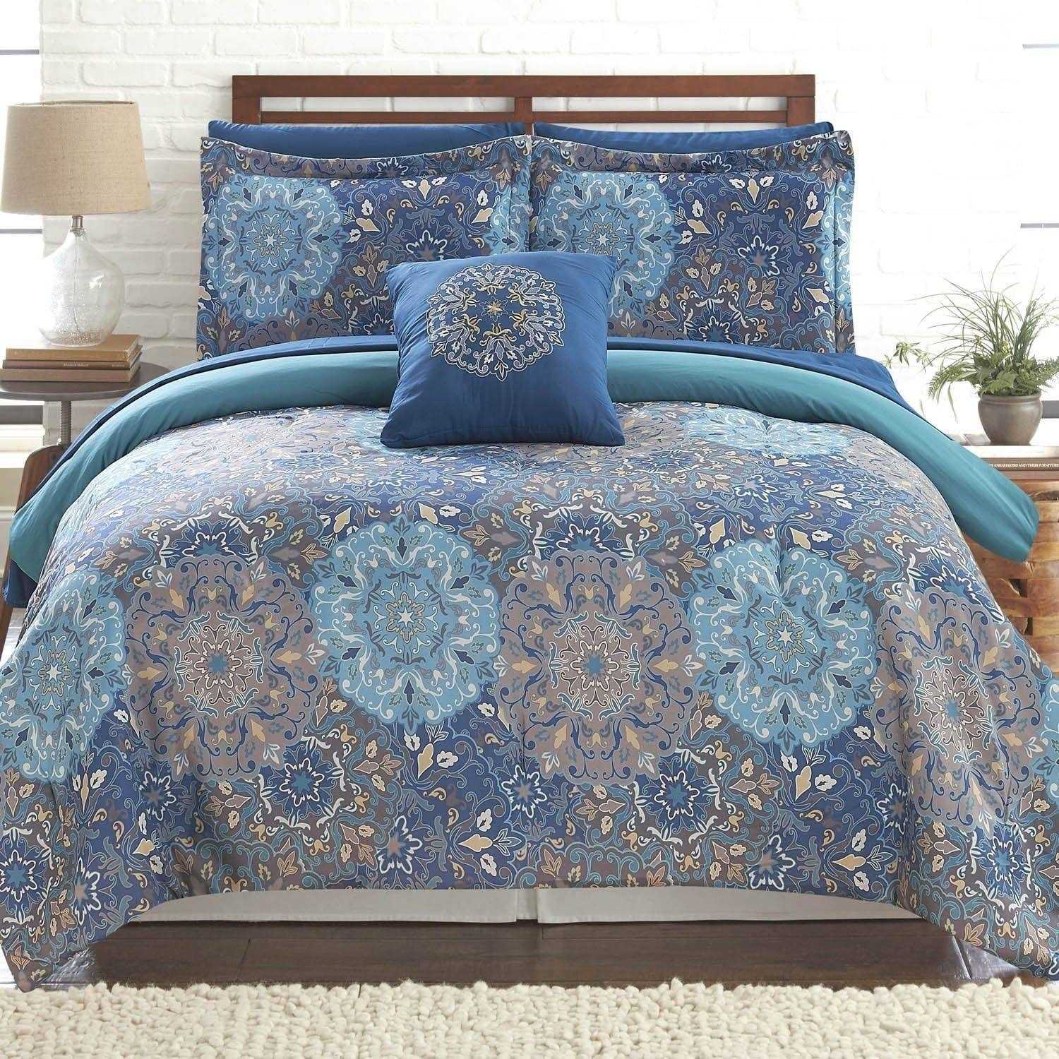 Modern Threads 8-Piece Printed Reversible Complete Bed Set Granada - Image 3