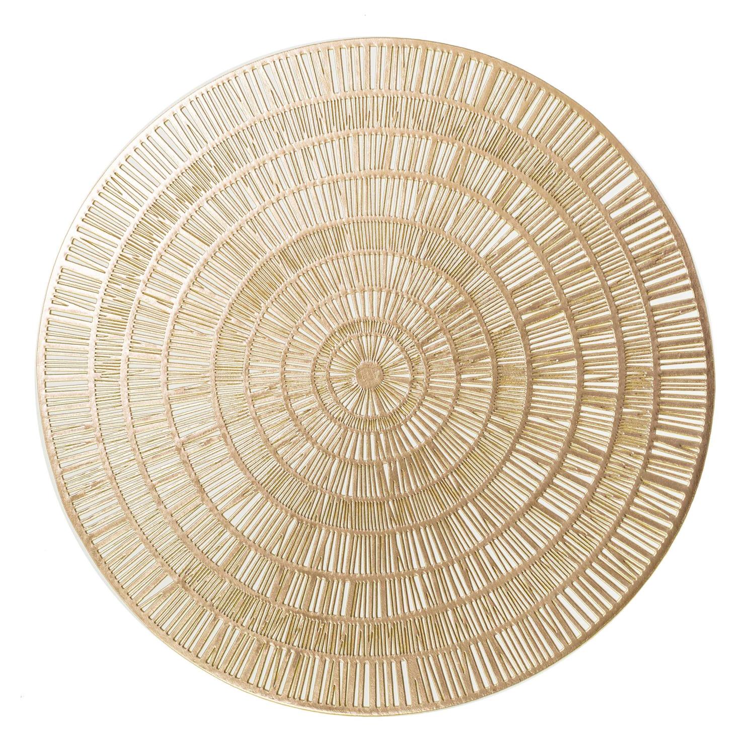 Mainstays Zayne Pressed Vinyl Round Table Placemat