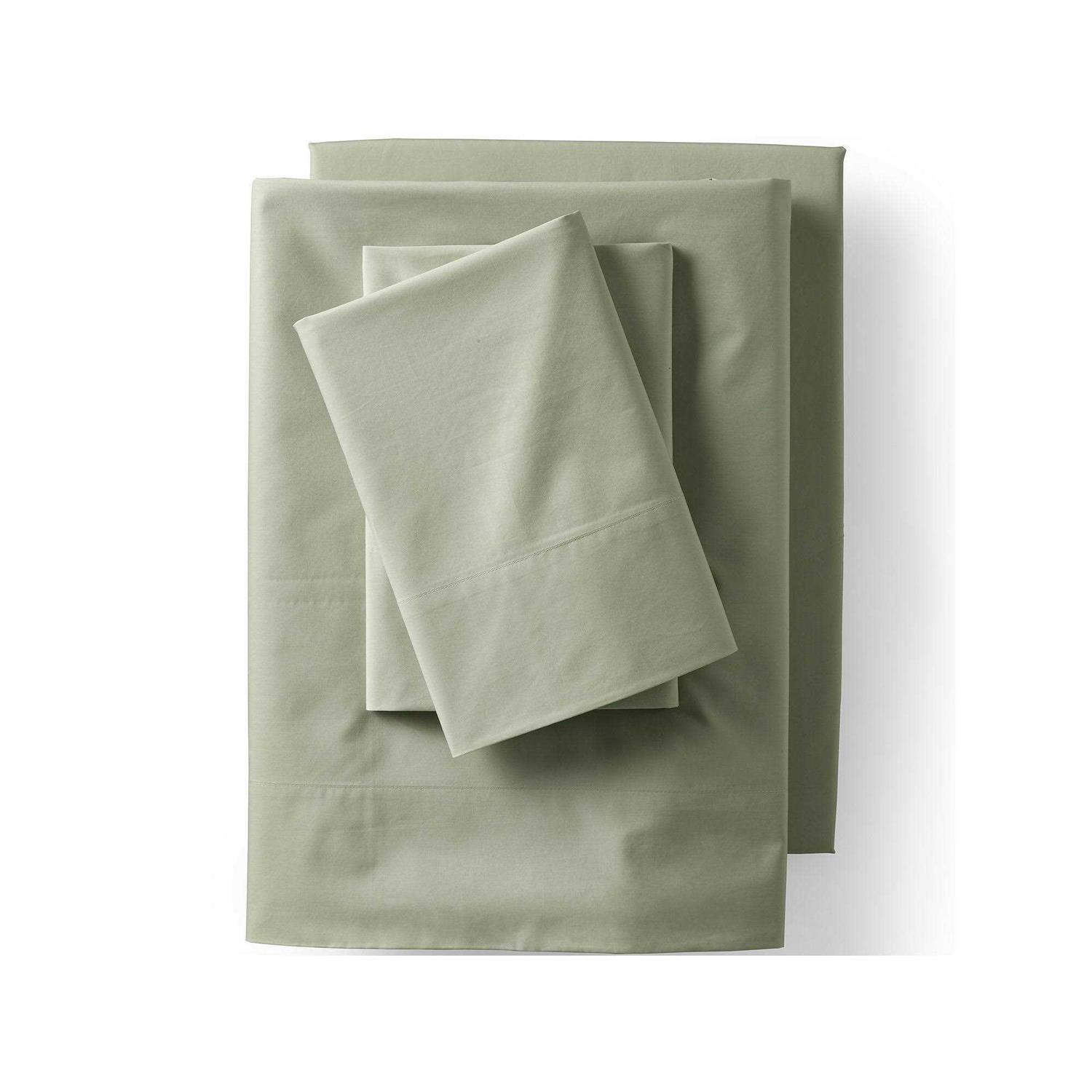 Lands' End 400 Thread Count Organic Cotton Percale Pillowcases