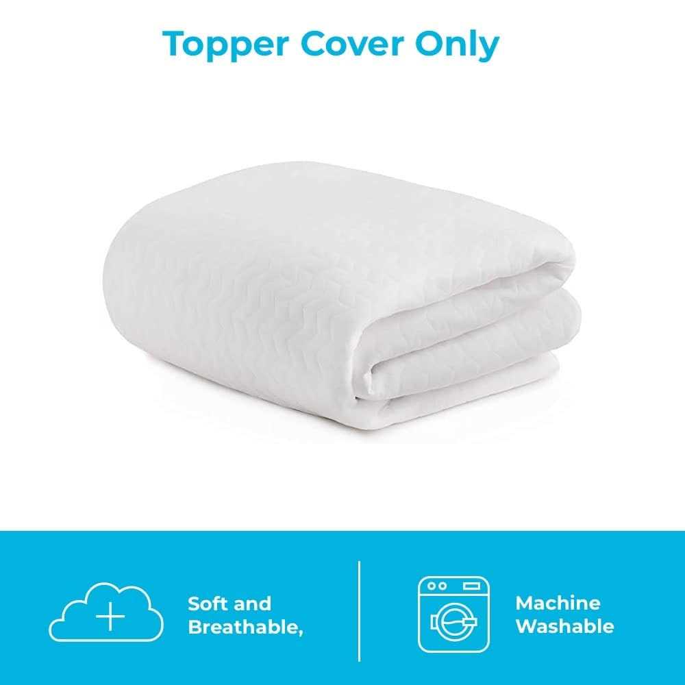 Linenspa Mattress Topper Cover Cover Only Machine Washable - Image 3
